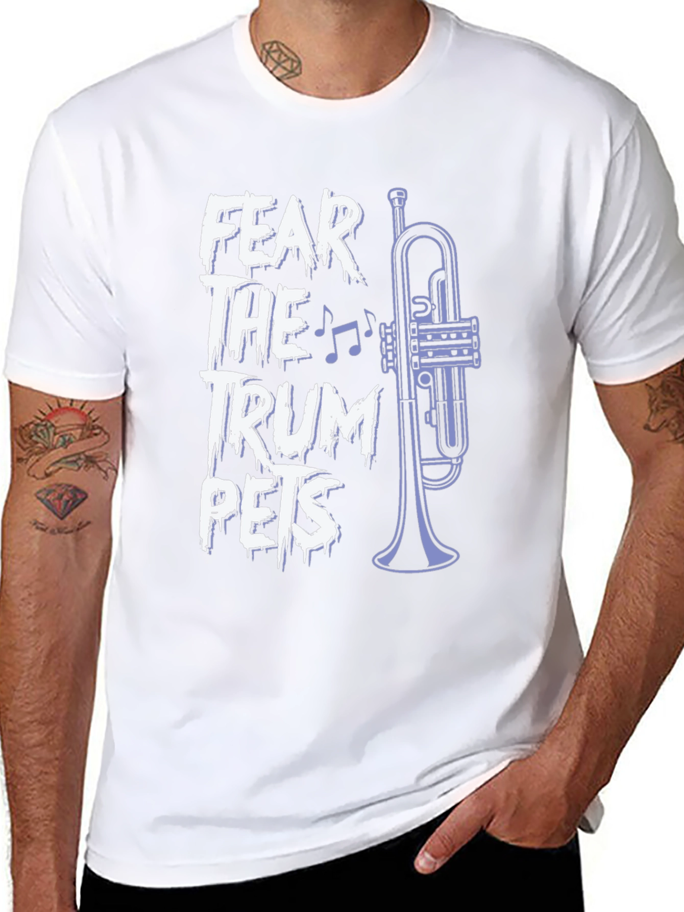 Fear the Trumpets Graphic Tee - Band Humor