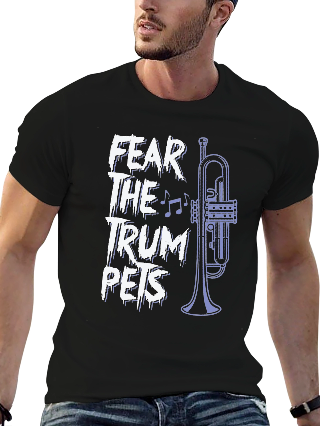 Fear the Trumpets Graphic Tee - Band Humor