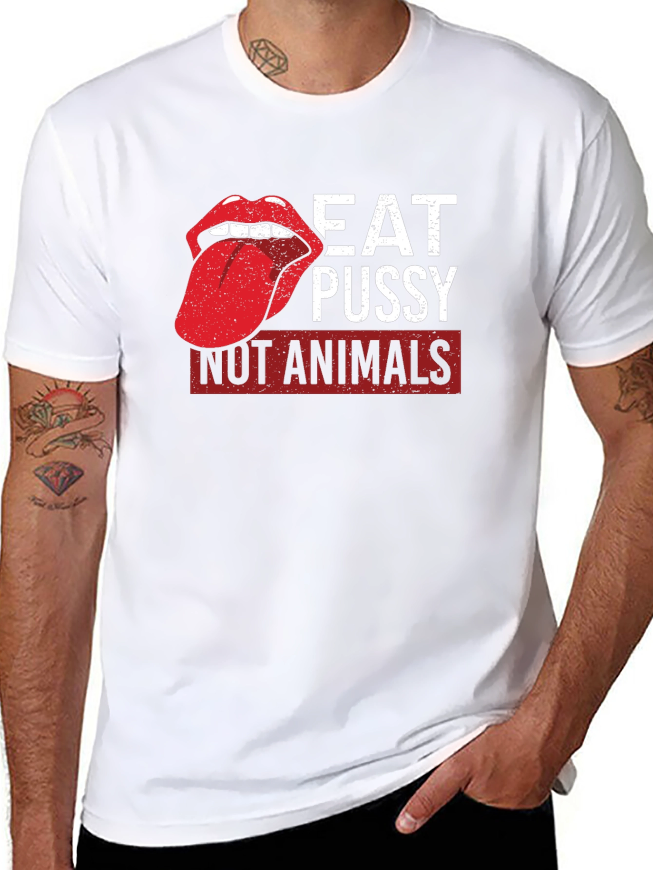 Eat Pussy Not Animals Graphic Tee