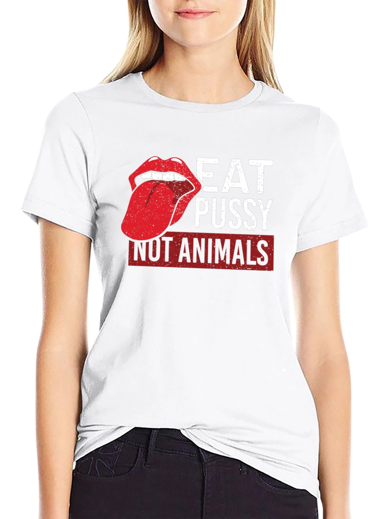 Eat Pussy Not Animals Graphic Tee