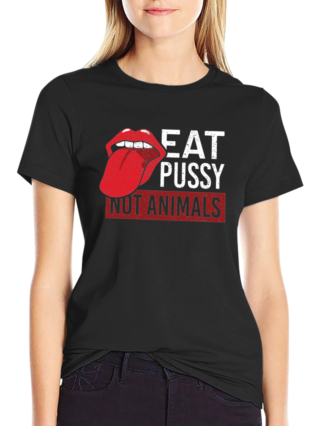 Eat Pussy Not Animals Graphic Tee