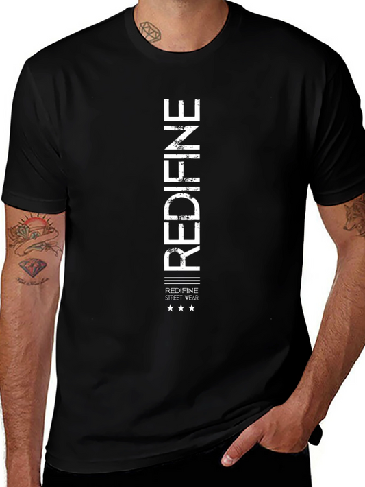 Redifine Streetwear Black Graphic Tee