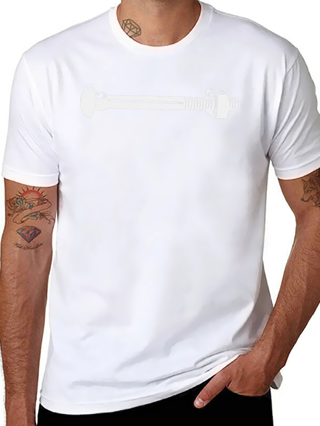 Bolt Graphic Tee - Mens Black Crew Neck T-Shirt