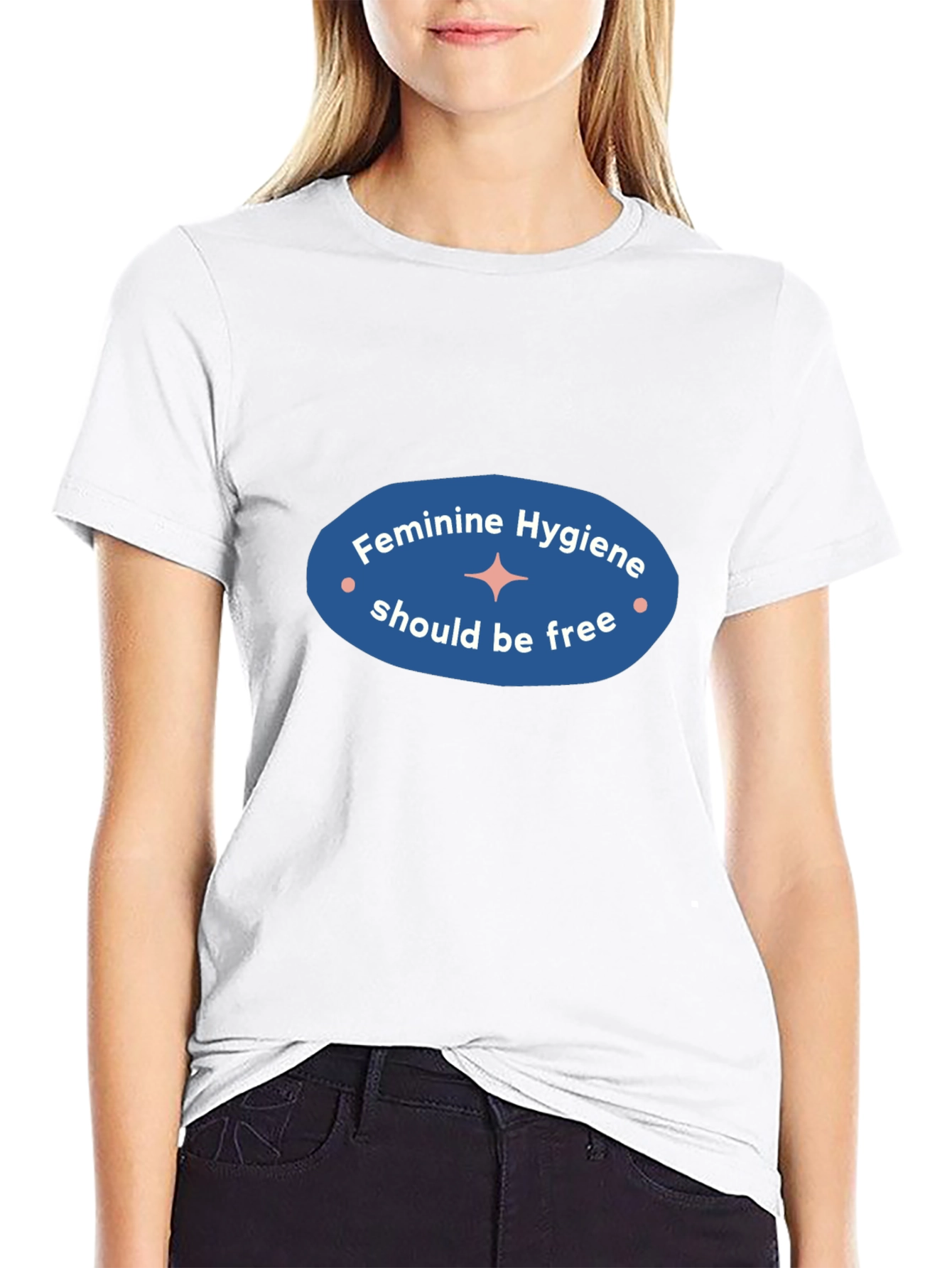 Feminine Hygiene Awareness Black T-Shirt