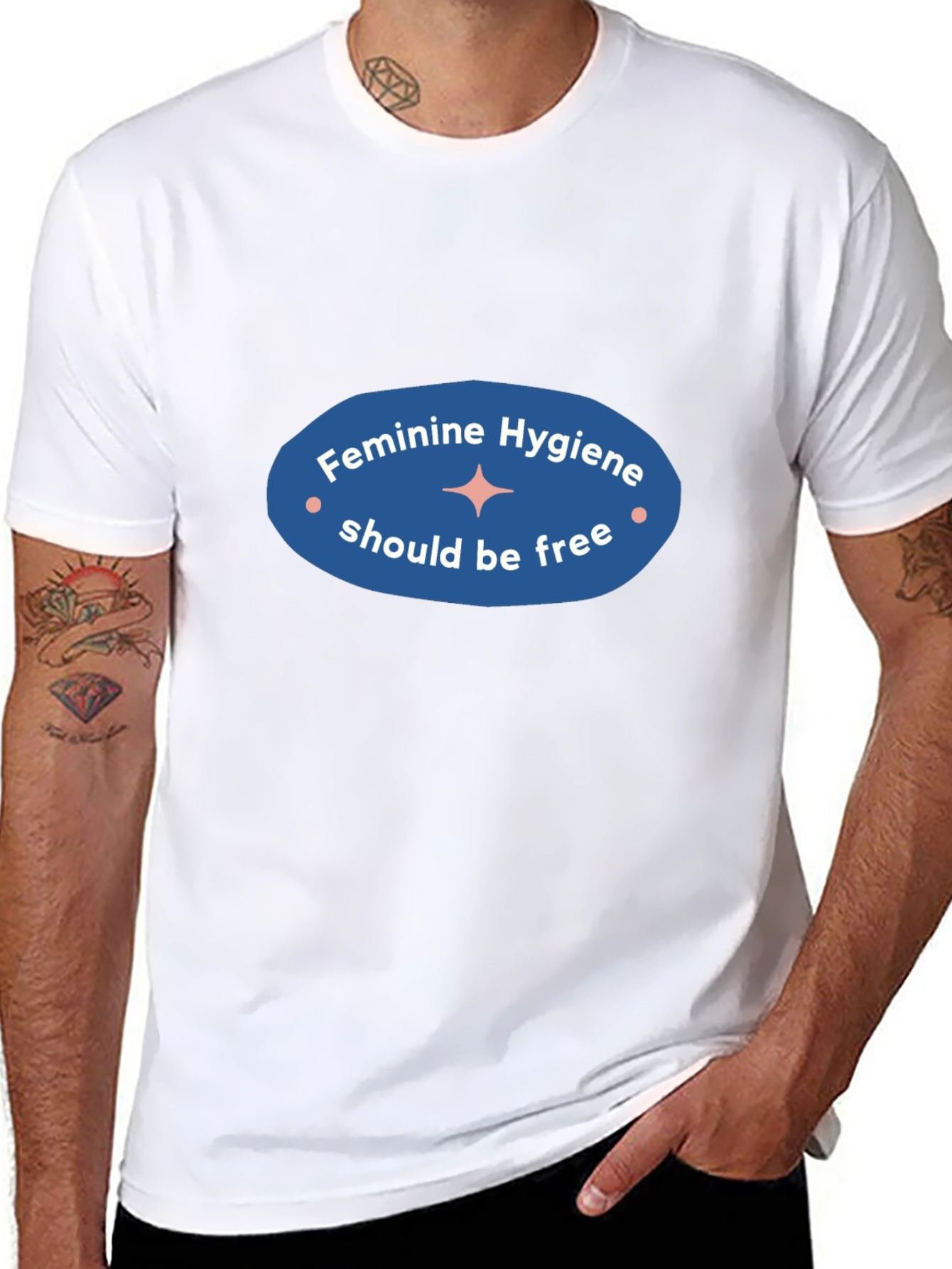 Feminine Hygiene Awareness Black T-Shirt