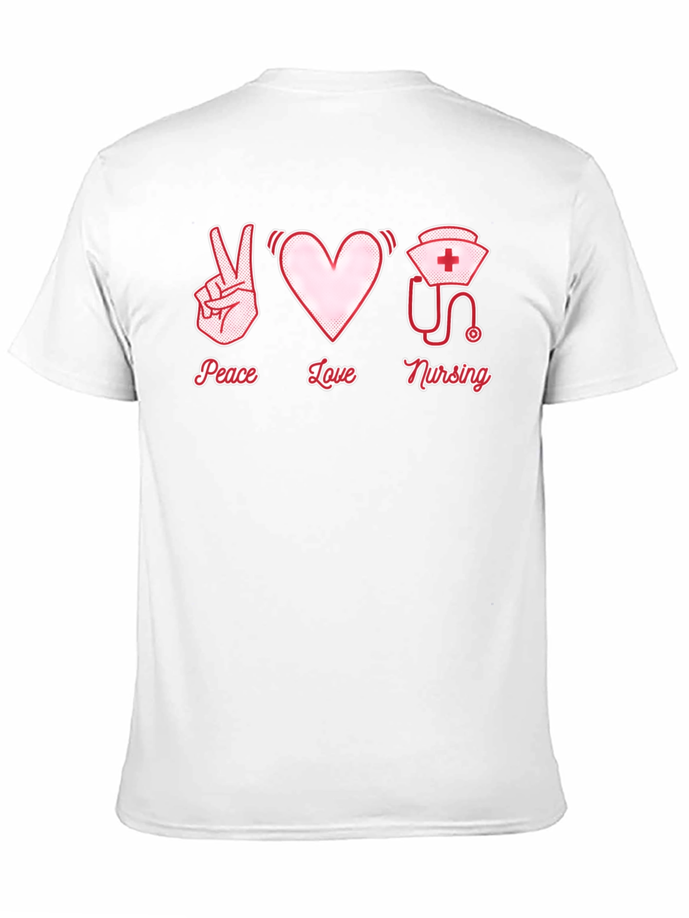 Peace Love Nursing Graphic T-Shirt