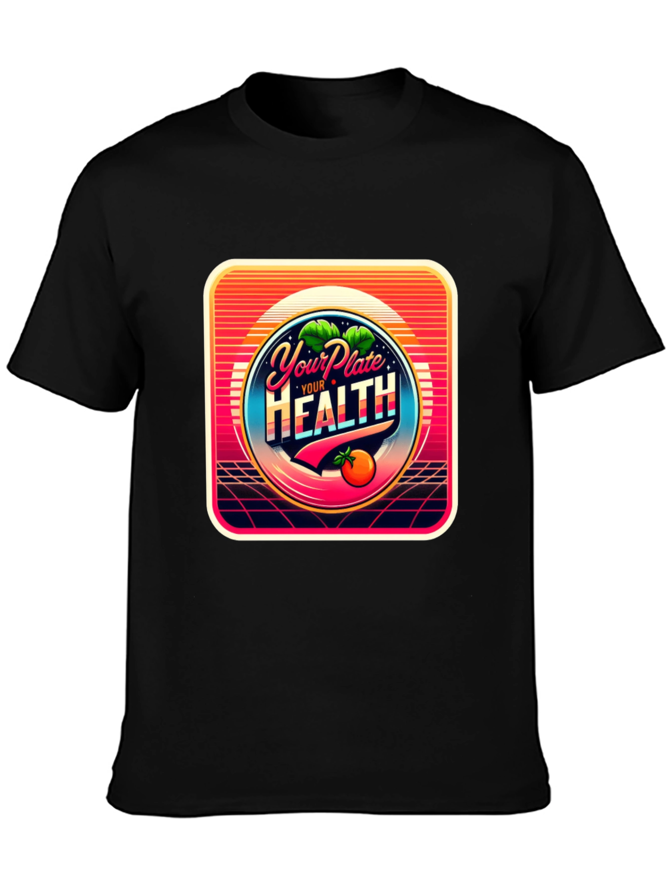 Your Plate Your Health Graphic T-Shirt