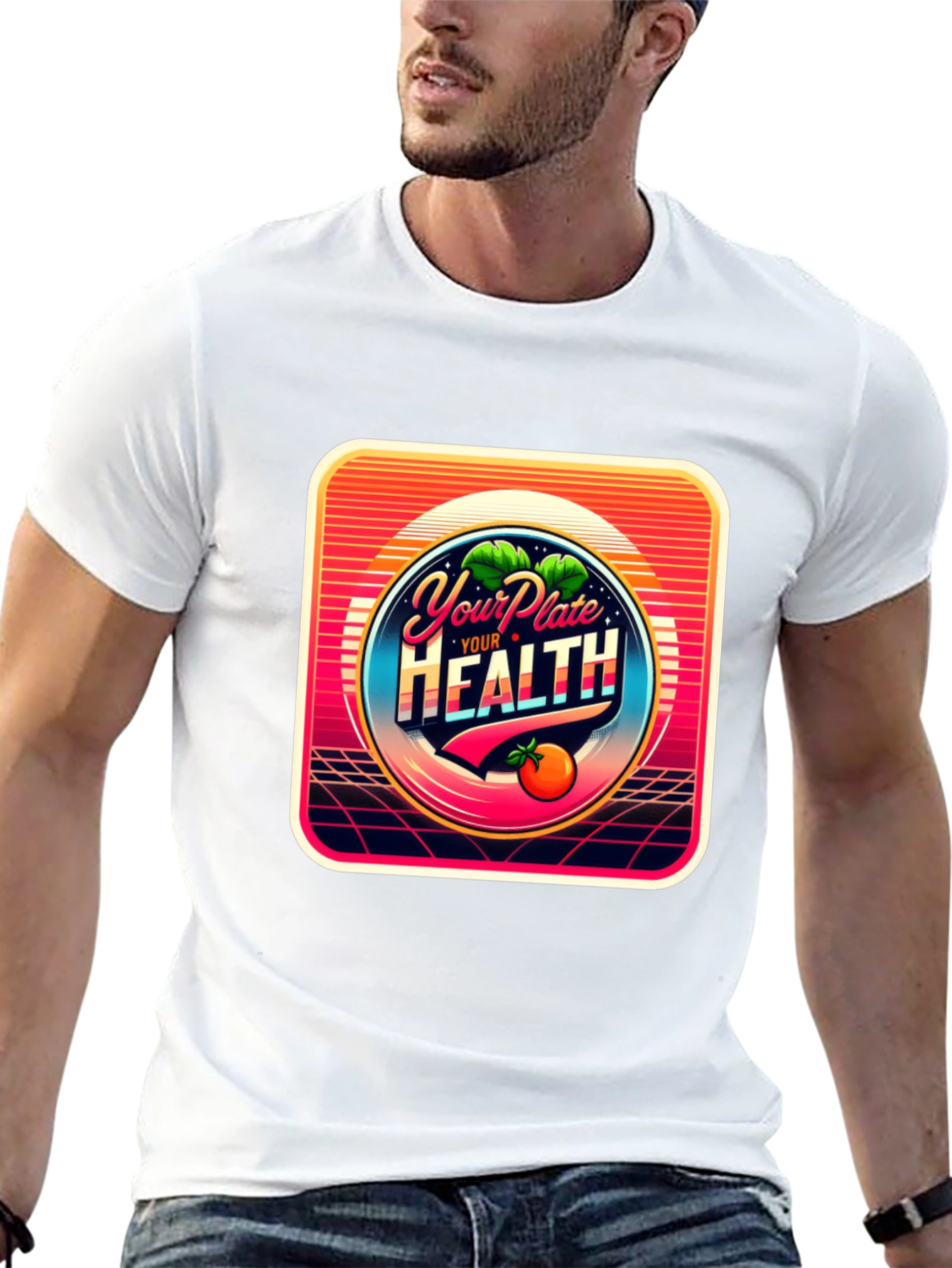 Your Plate Your Health Graphic T-Shirt