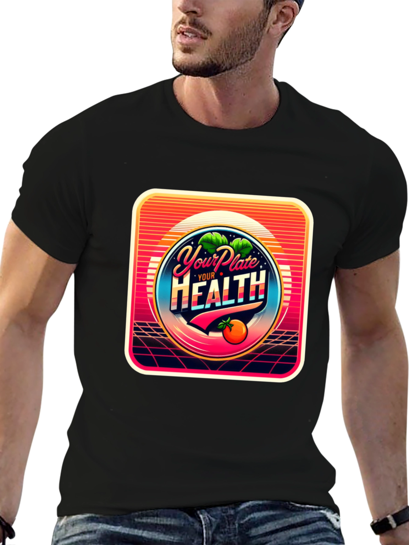 Your Plate Your Health Graphic T-Shirt