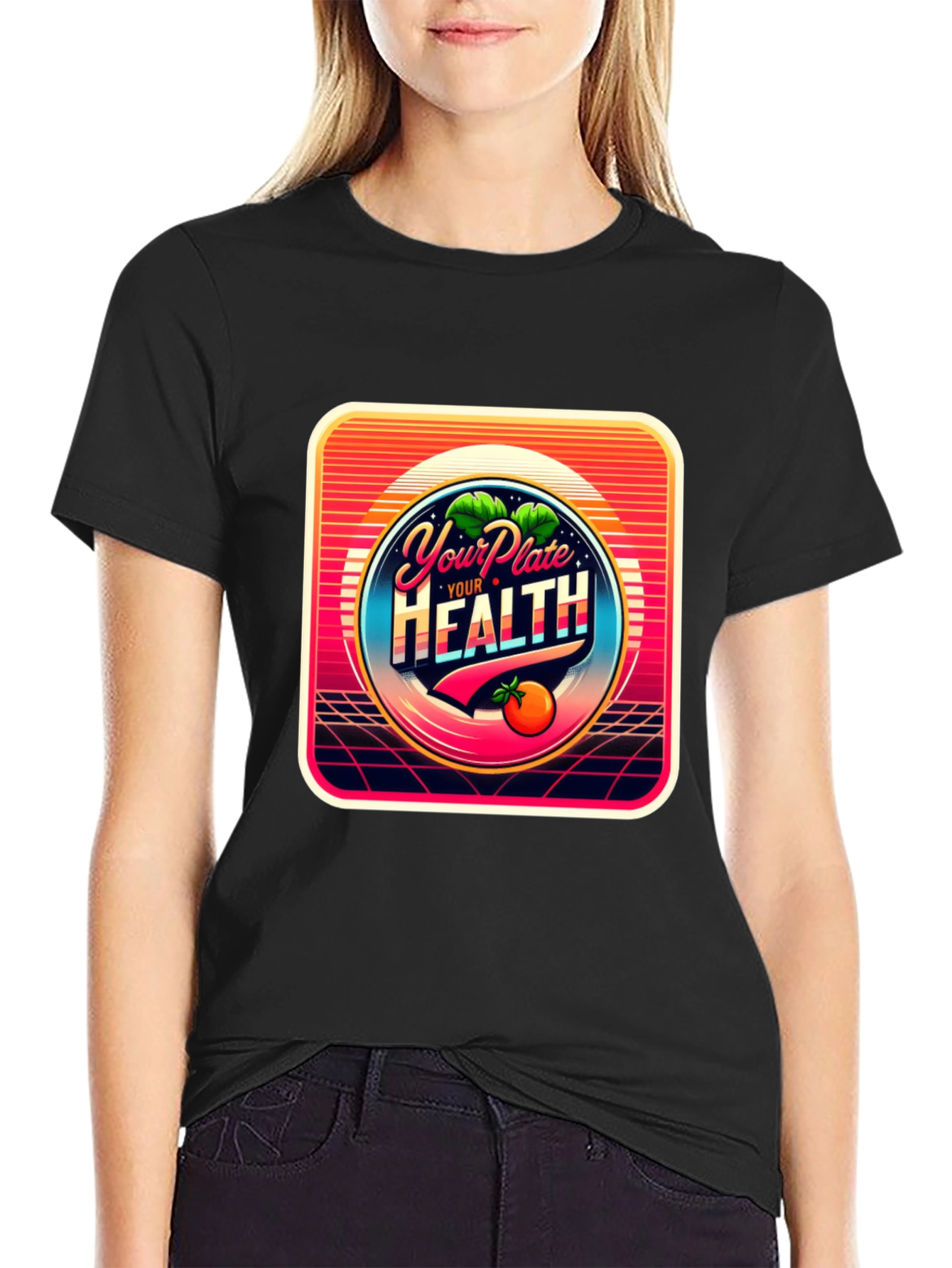 Your Plate Your Health Graphic T-Shirt