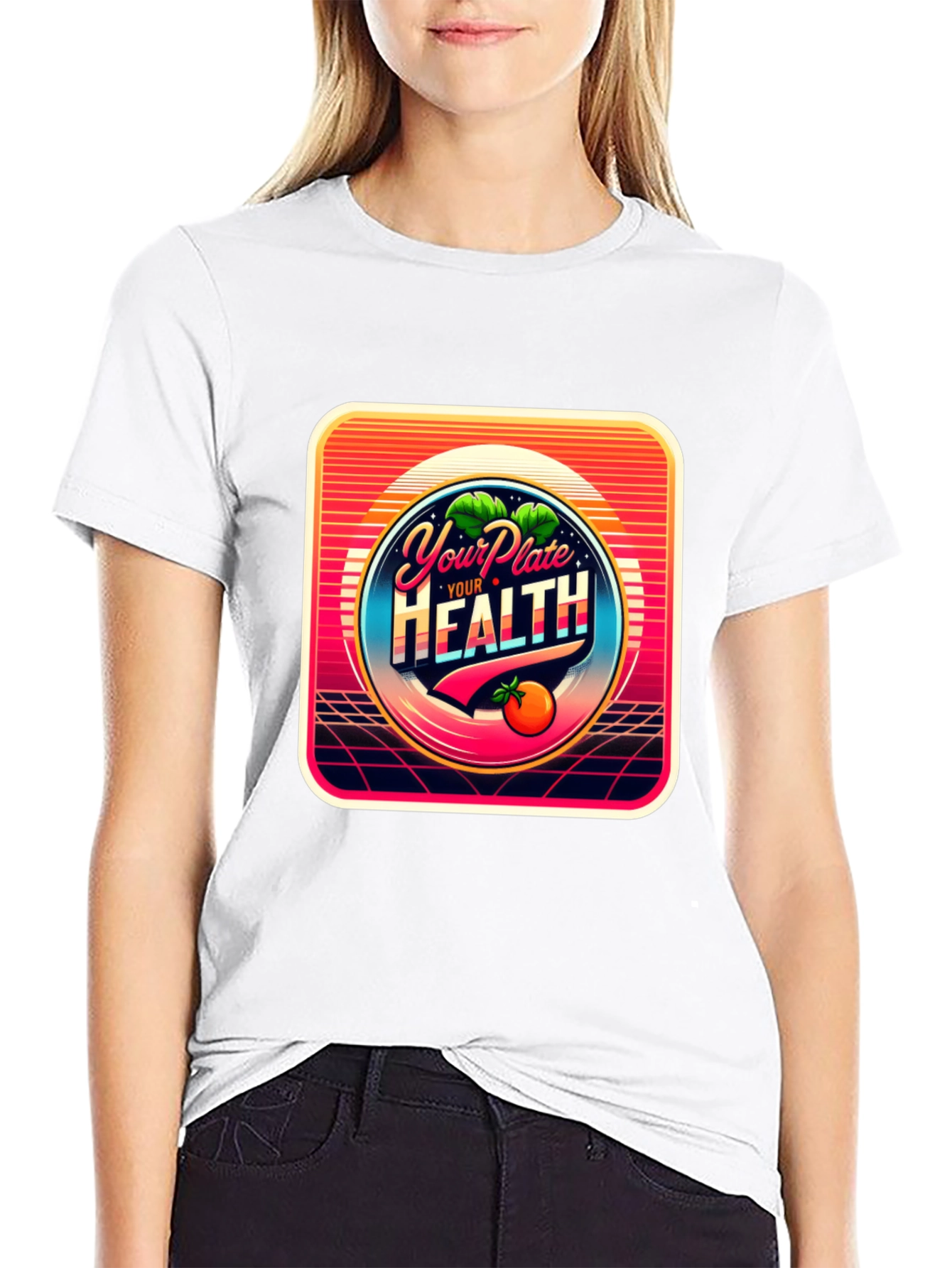 Your Plate Your Health Graphic T-Shirt