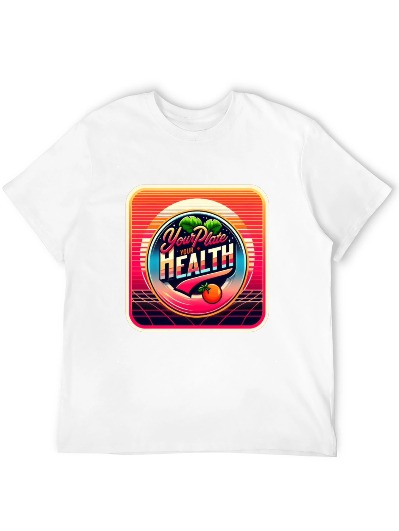 Your Plate Your Health Graphic T-Shirt