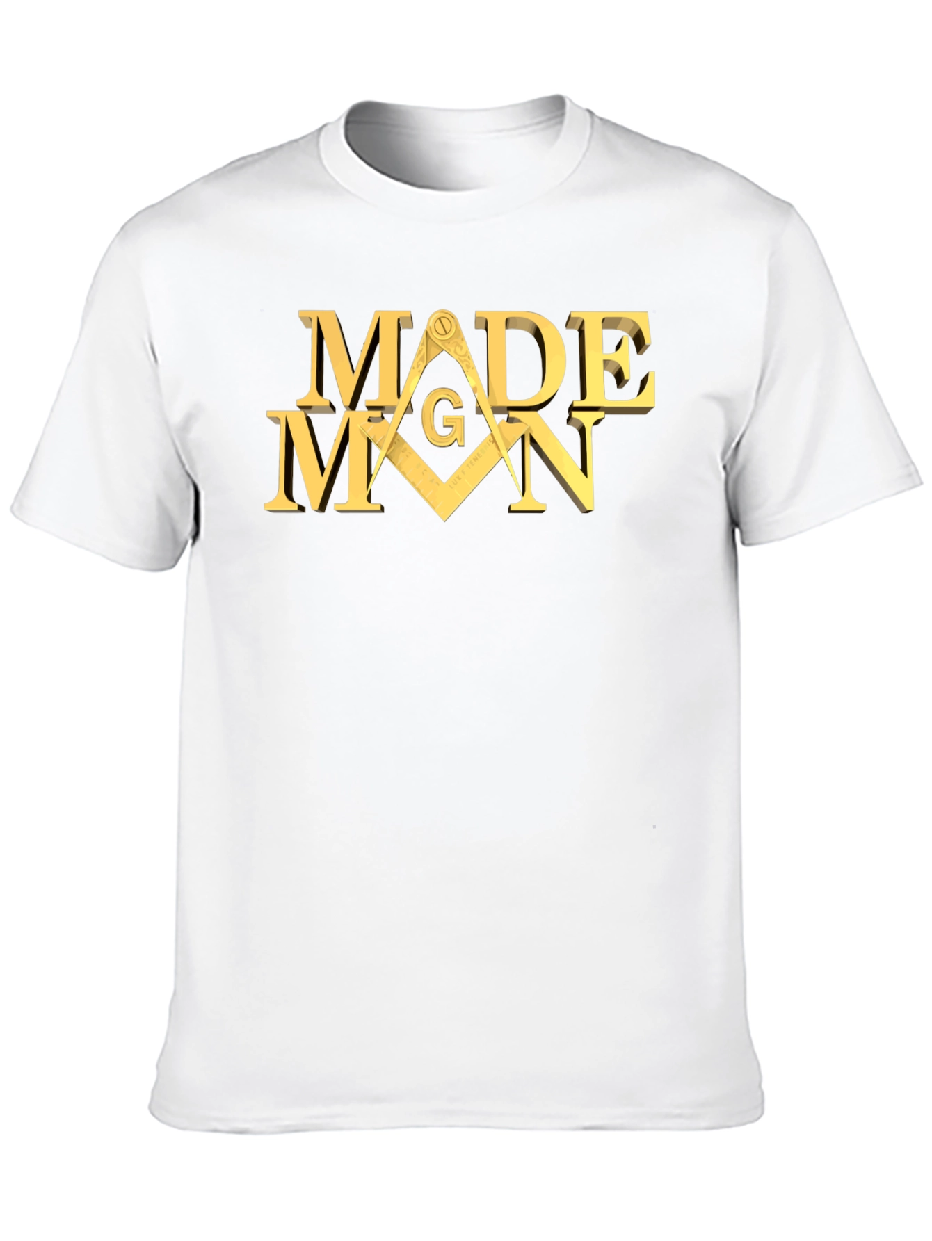 Made Man Masonic T-Shirt - Black Cotton Blend