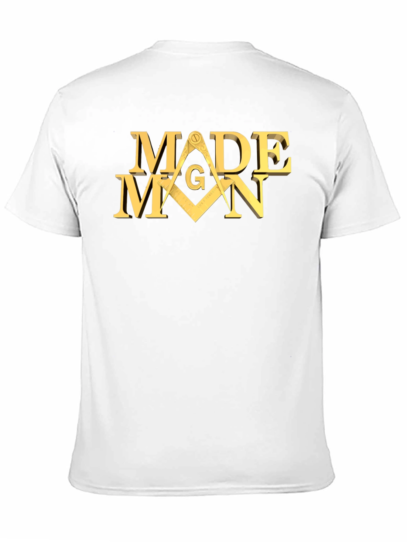 Made Man Masonic T-Shirt - Black Cotton Blend