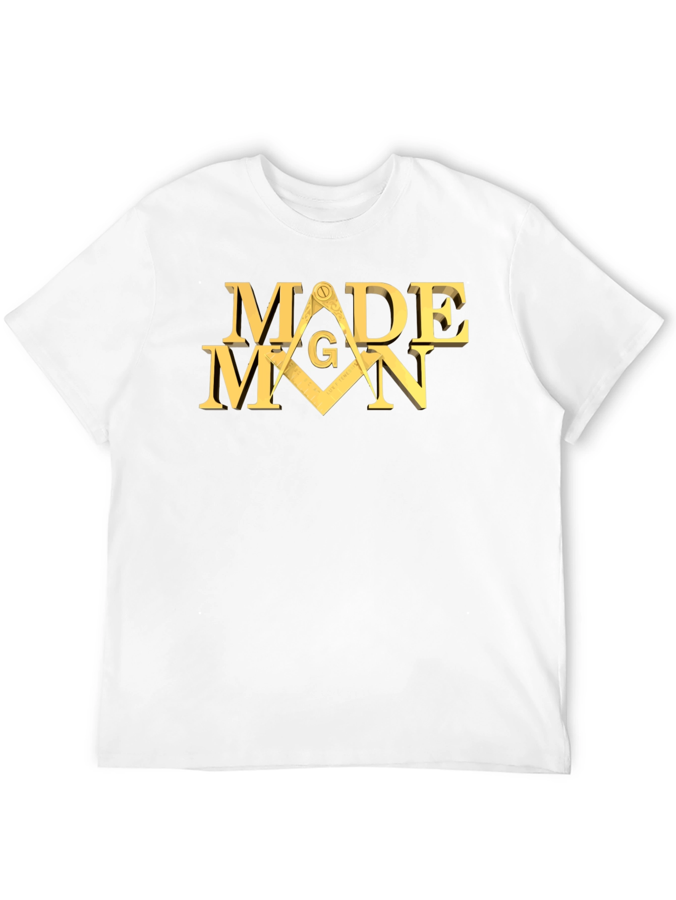 Made Man Masonic T-Shirt - Black Cotton Blend