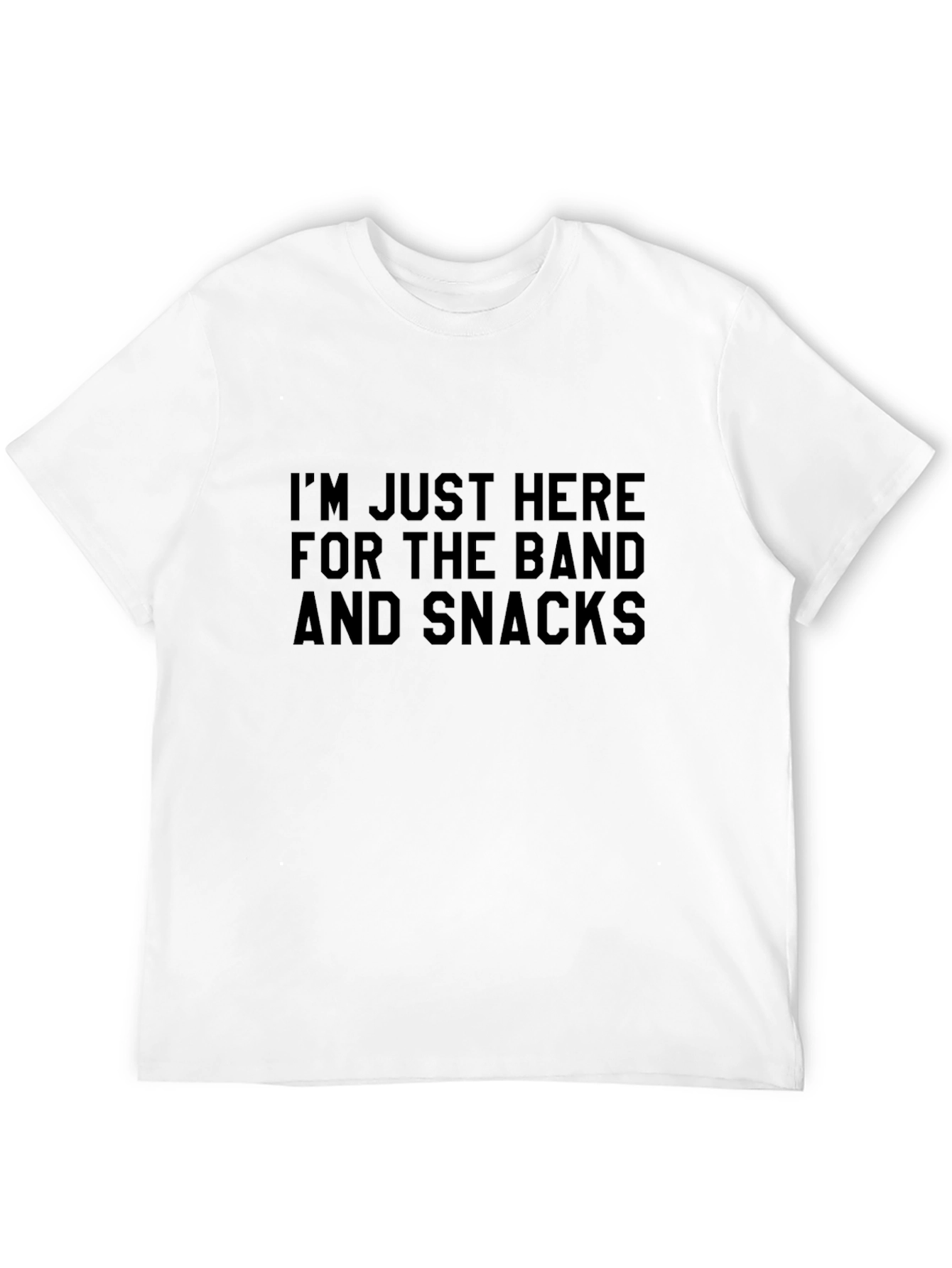 Band & Snacks Graphic T-Shirt - Black Cotton Tee