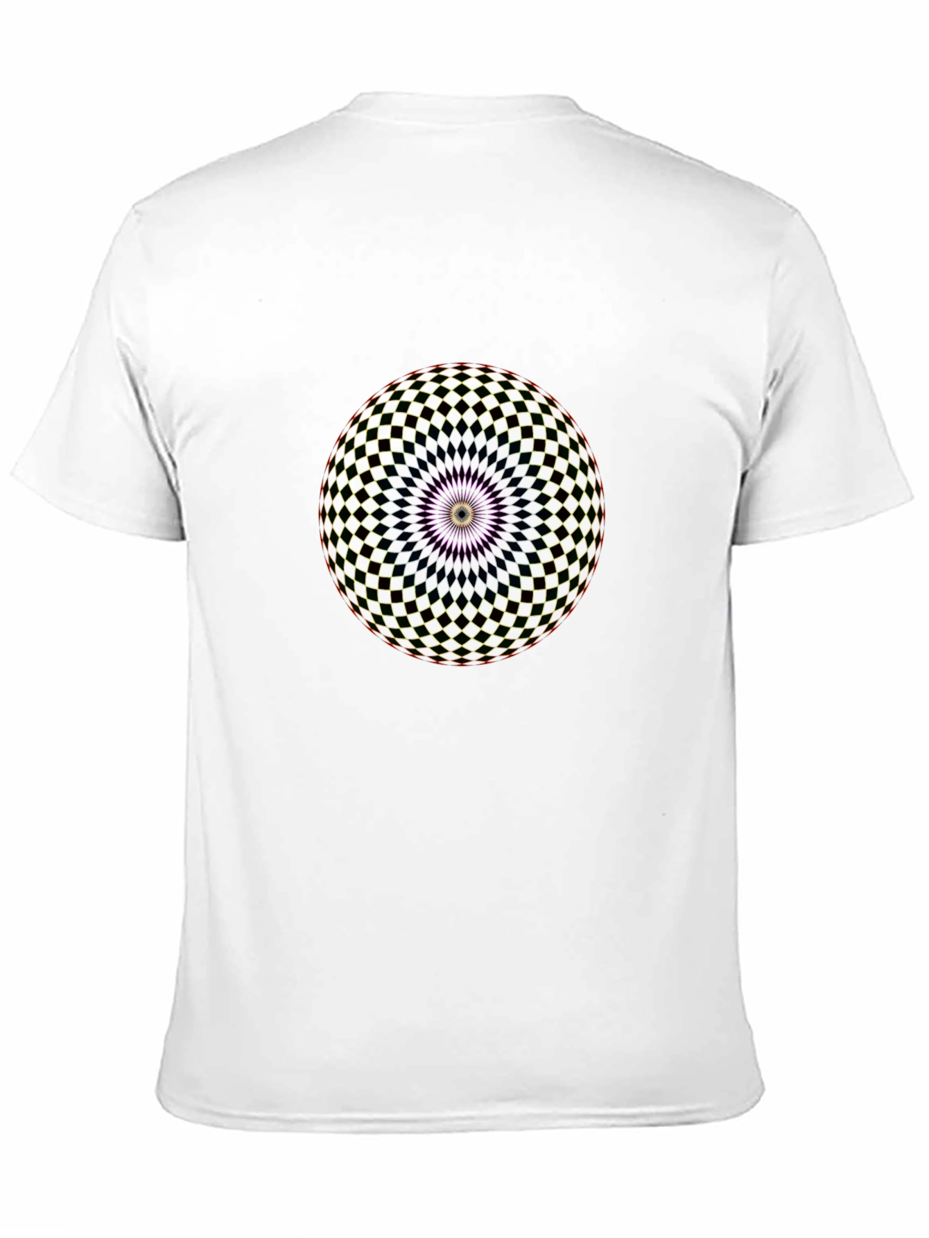 Geometric Mandala Graphic Black T-Shirt