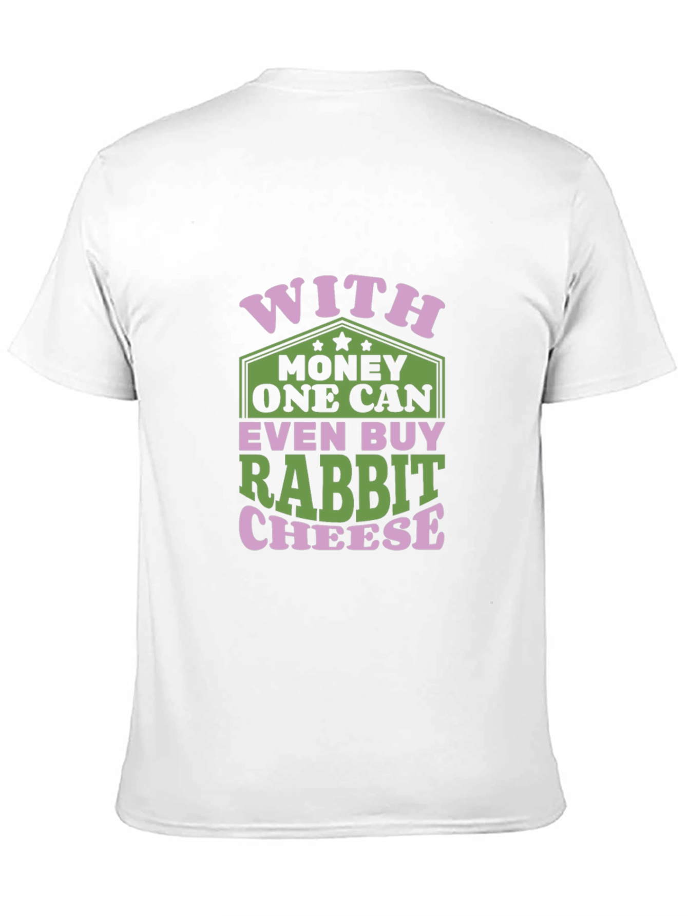 Funny Rabbit Cheese Graphic T-Shirt