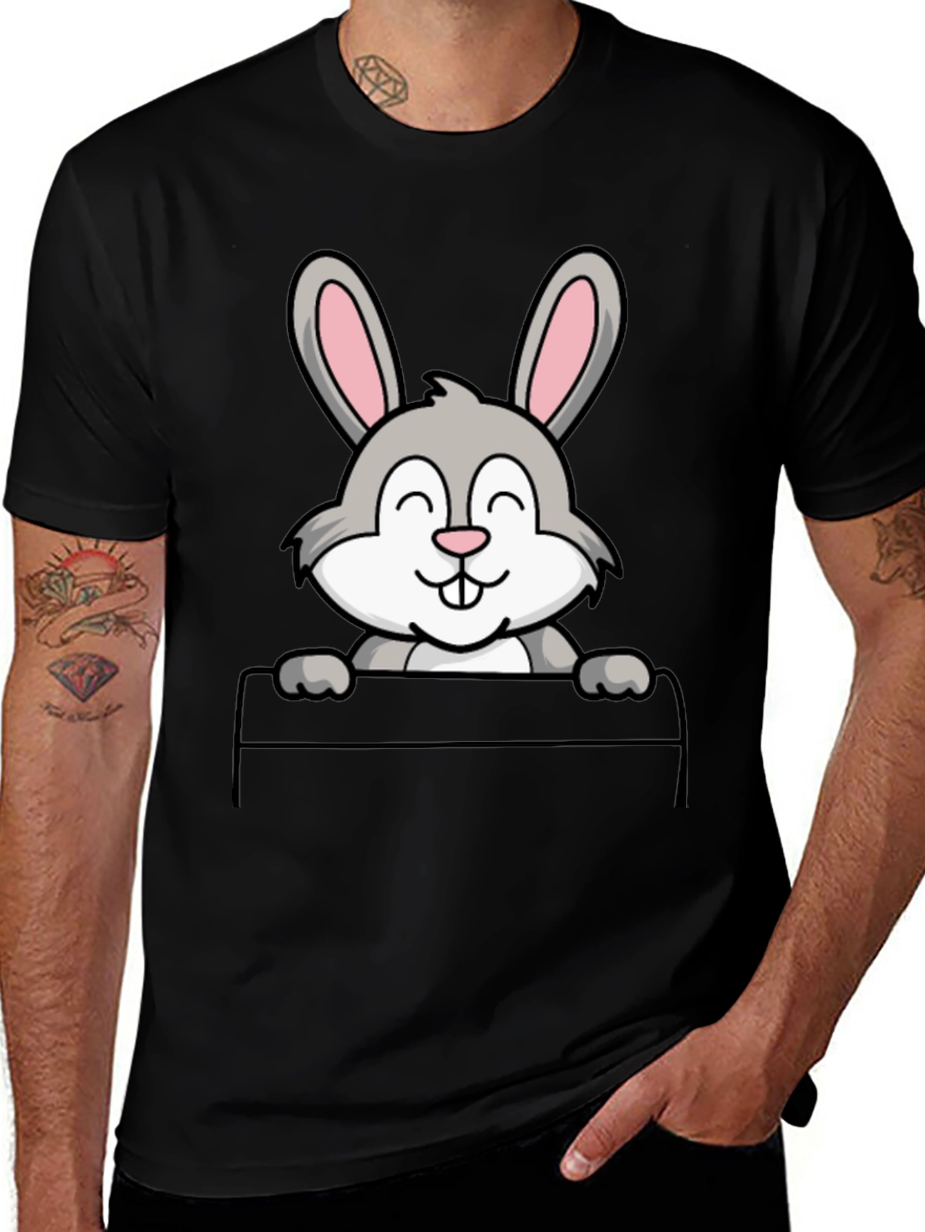 Bunny Graphic T-Shirt - Cute Rabbit Tee