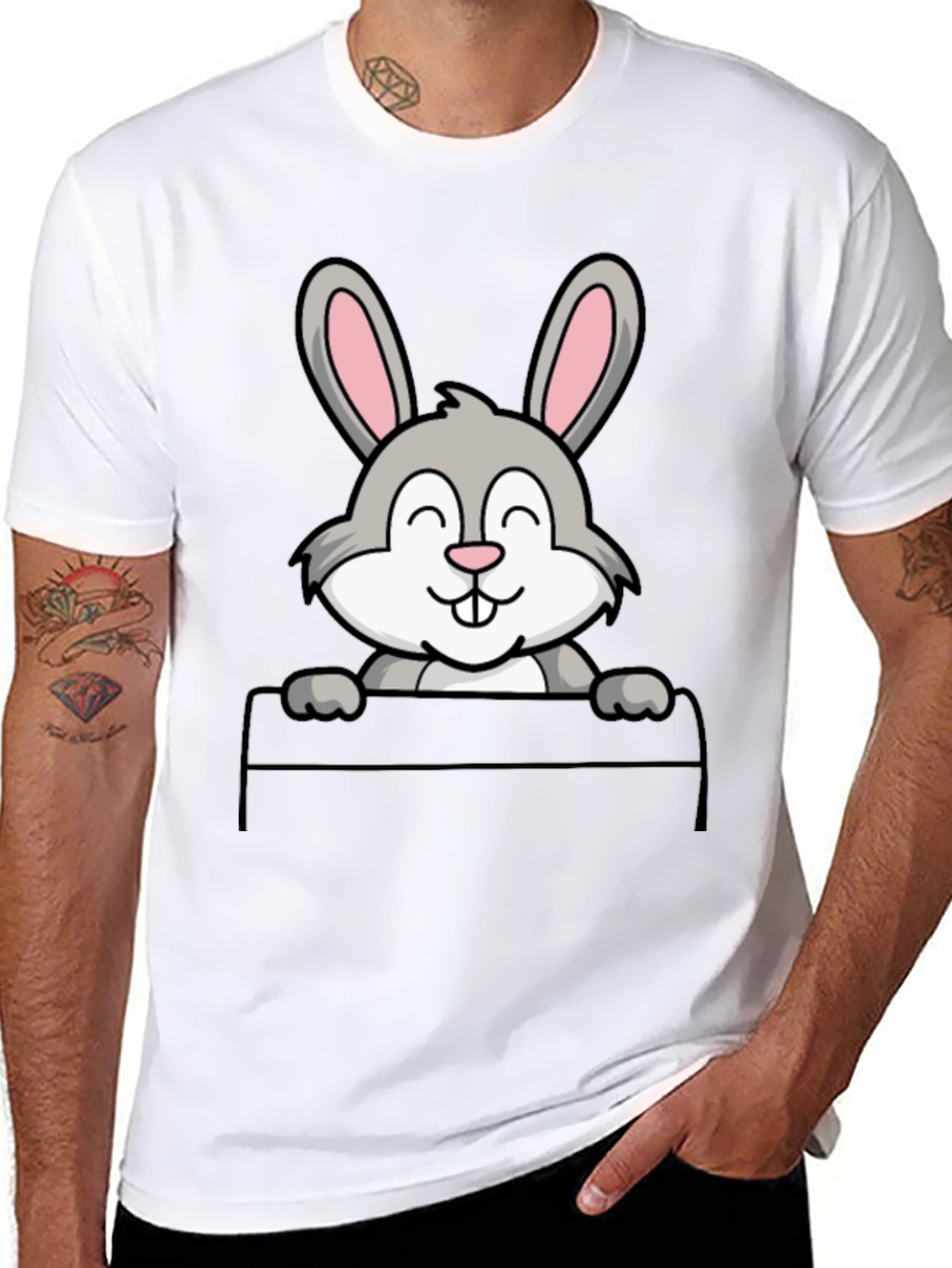 Bunny Graphic T-Shirt - Cute Rabbit Tee