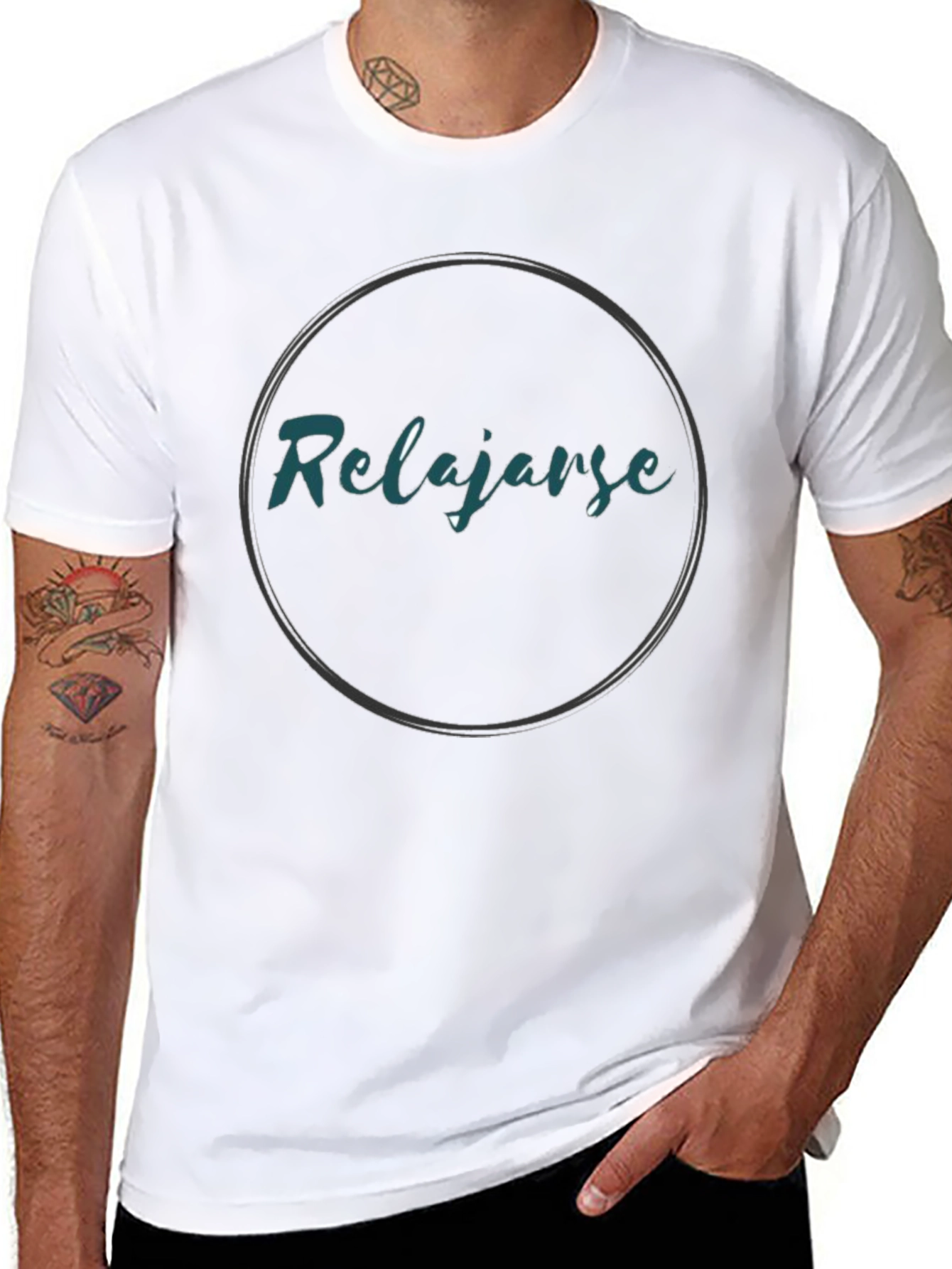 Relax Spanish Quote Black T-Shirt