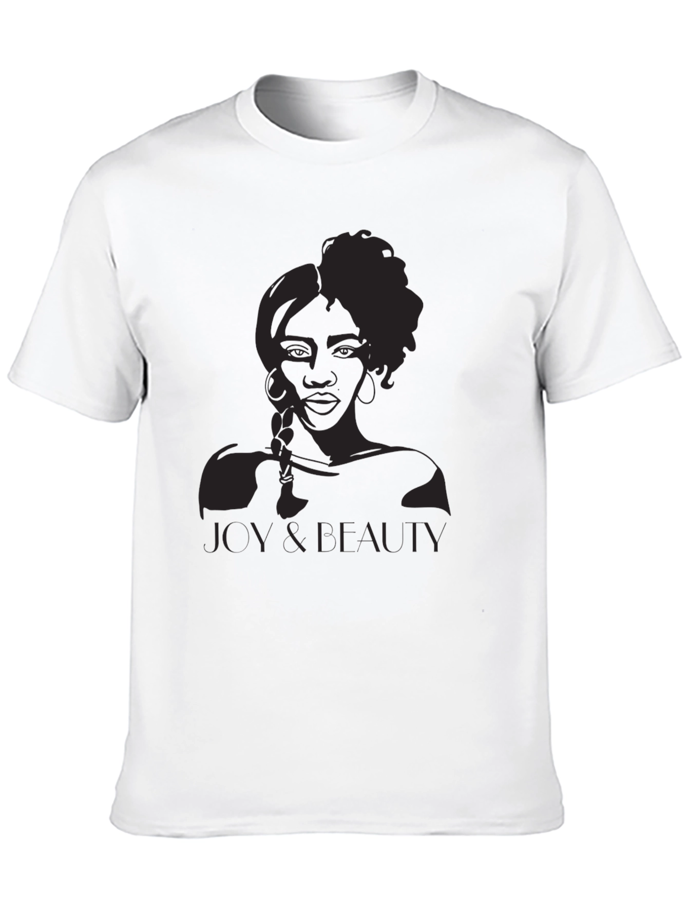 Elegant Black Joy & Beauty Graphic Tee