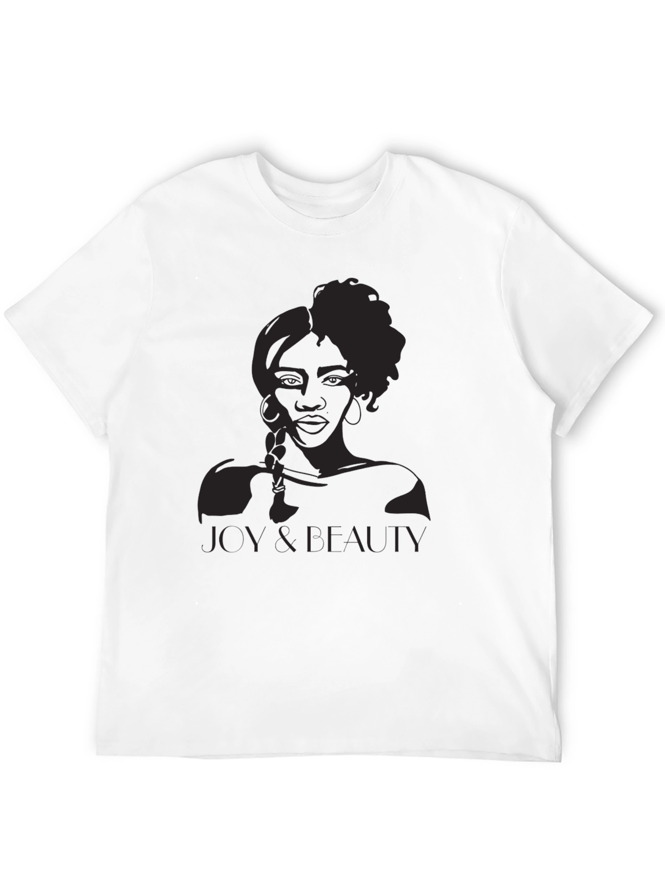 Elegant Black Joy & Beauty Graphic Tee