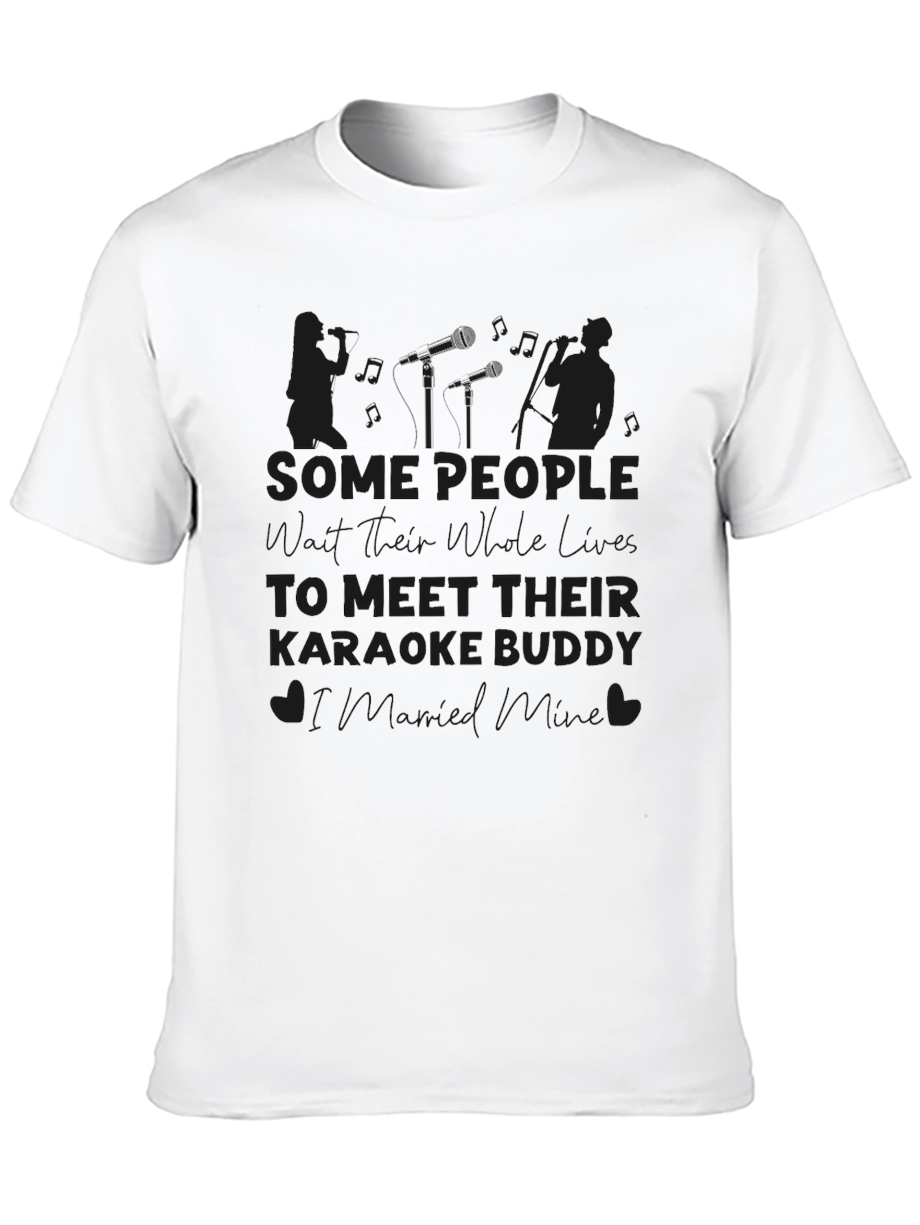 Karaoke Buddy T-Shirt Black Graphic Tee