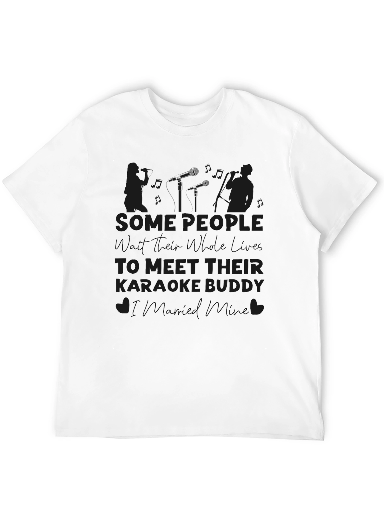 Karaoke Buddy T-Shirt Black Graphic Tee