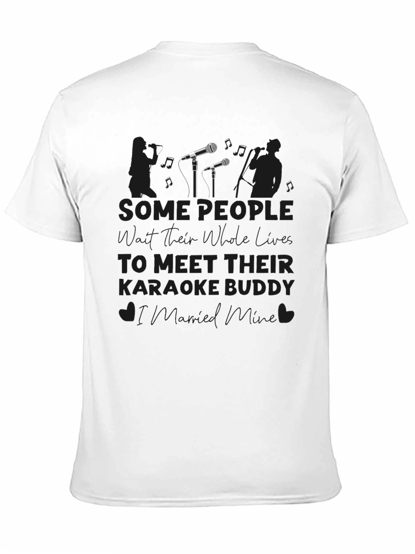 Karaoke Buddy T-Shirt Black Graphic Tee