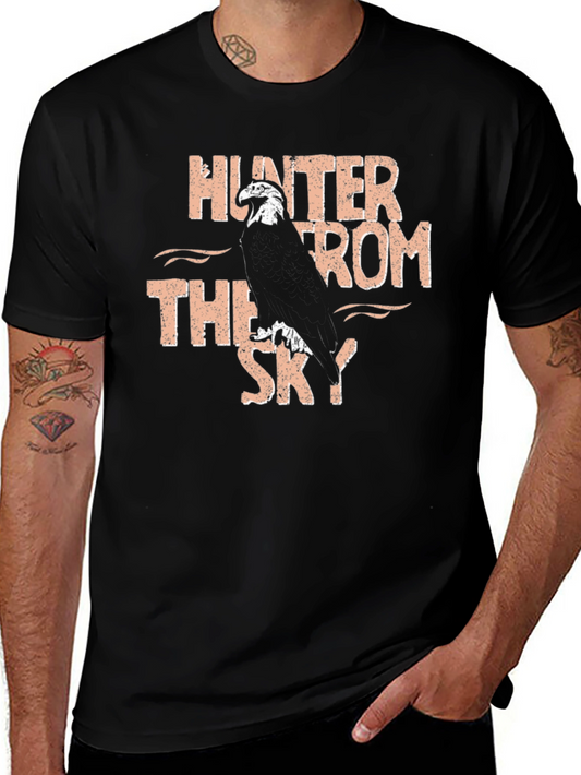 Hunter From The Sky Graphic Tee - Mens Black T-Shirt