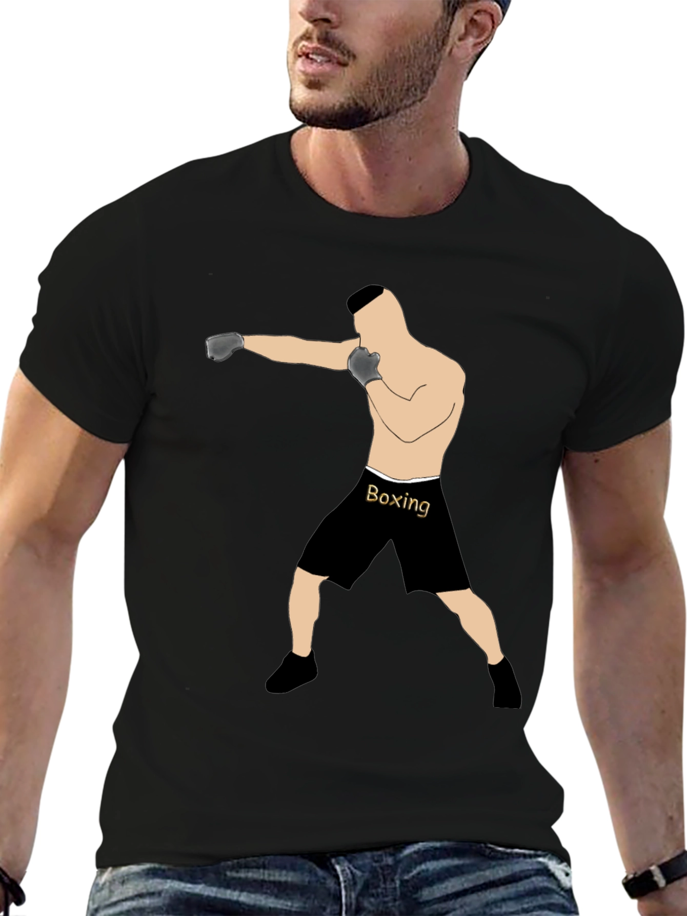 Boxing Graphic Tee - Punching Boxer T-Shirt