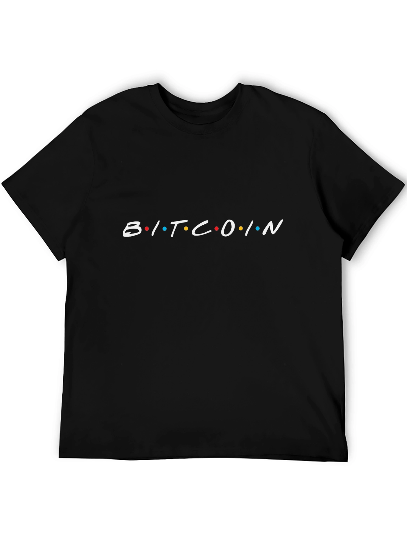 Bitcoin Friends Inspired Black T-Shirt
