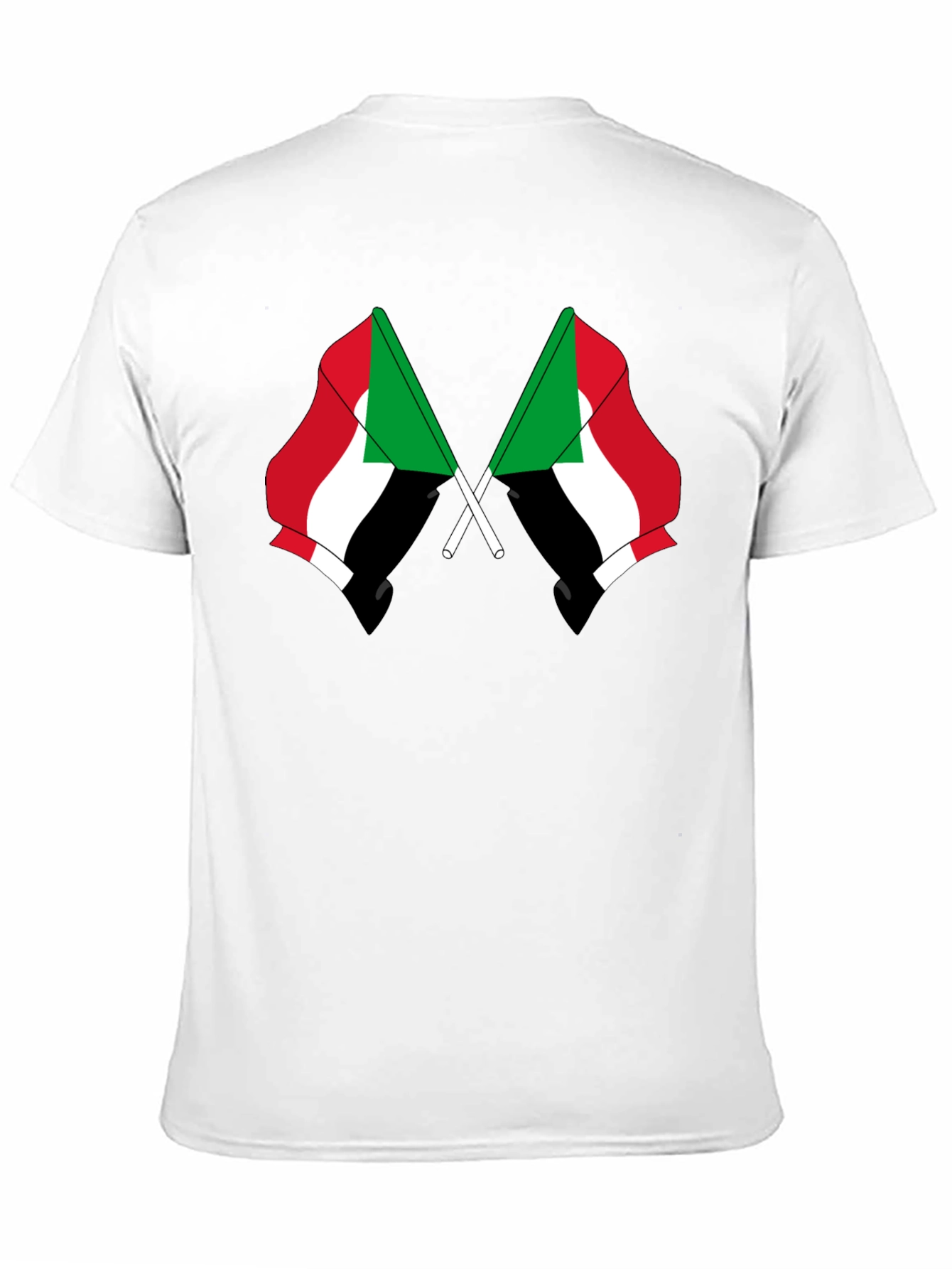 Sudan Flag T-Shirt - Black Graphic Tee