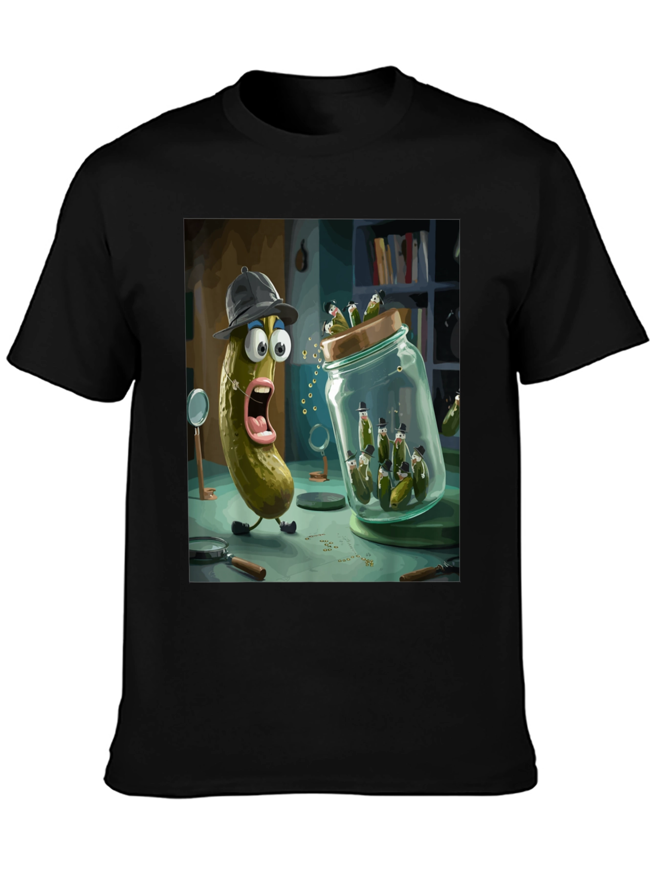 Pickle Detective Graphic T-Shirt
