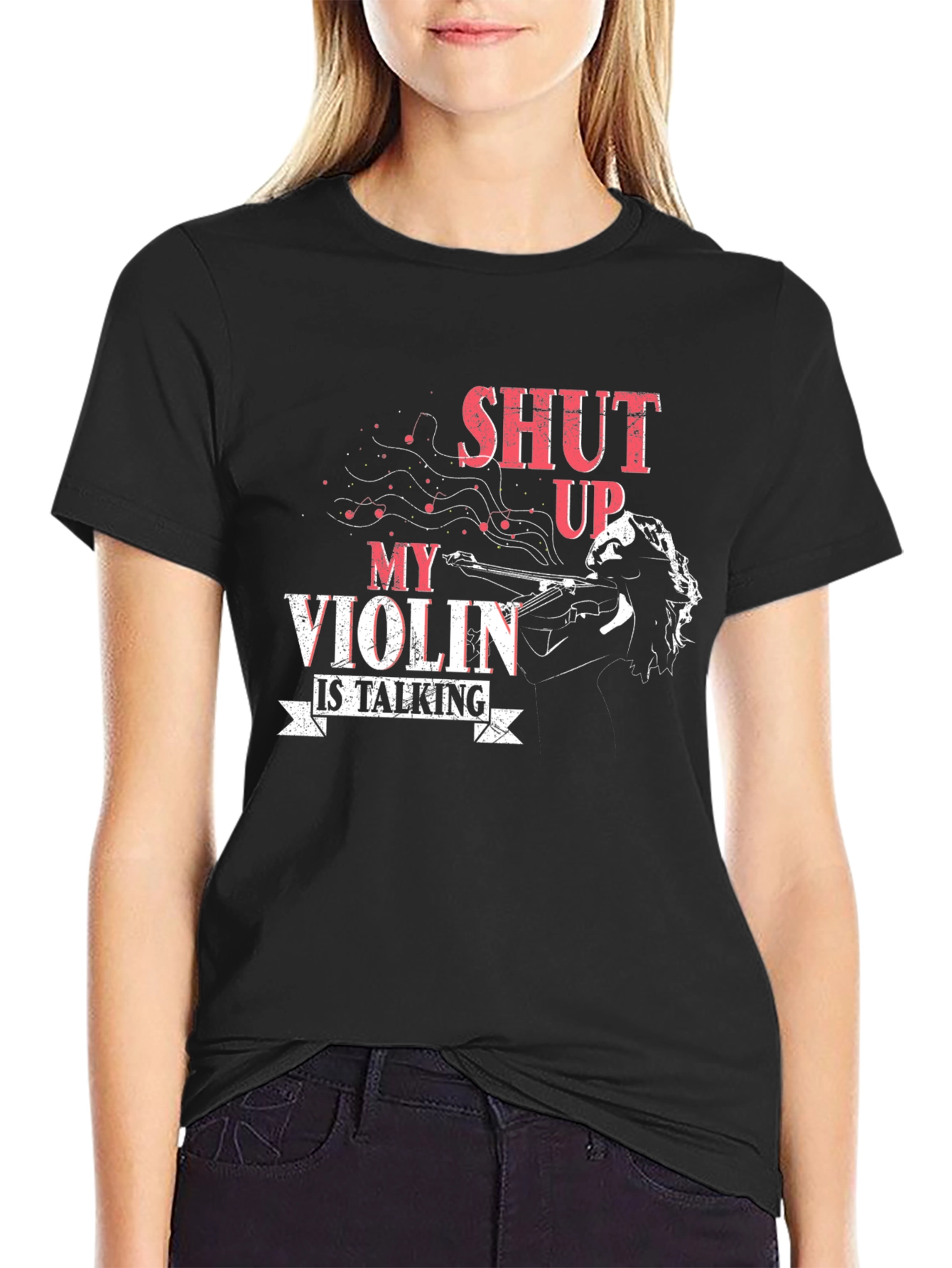 Shut Up My Violin Is Talking T-Shirt