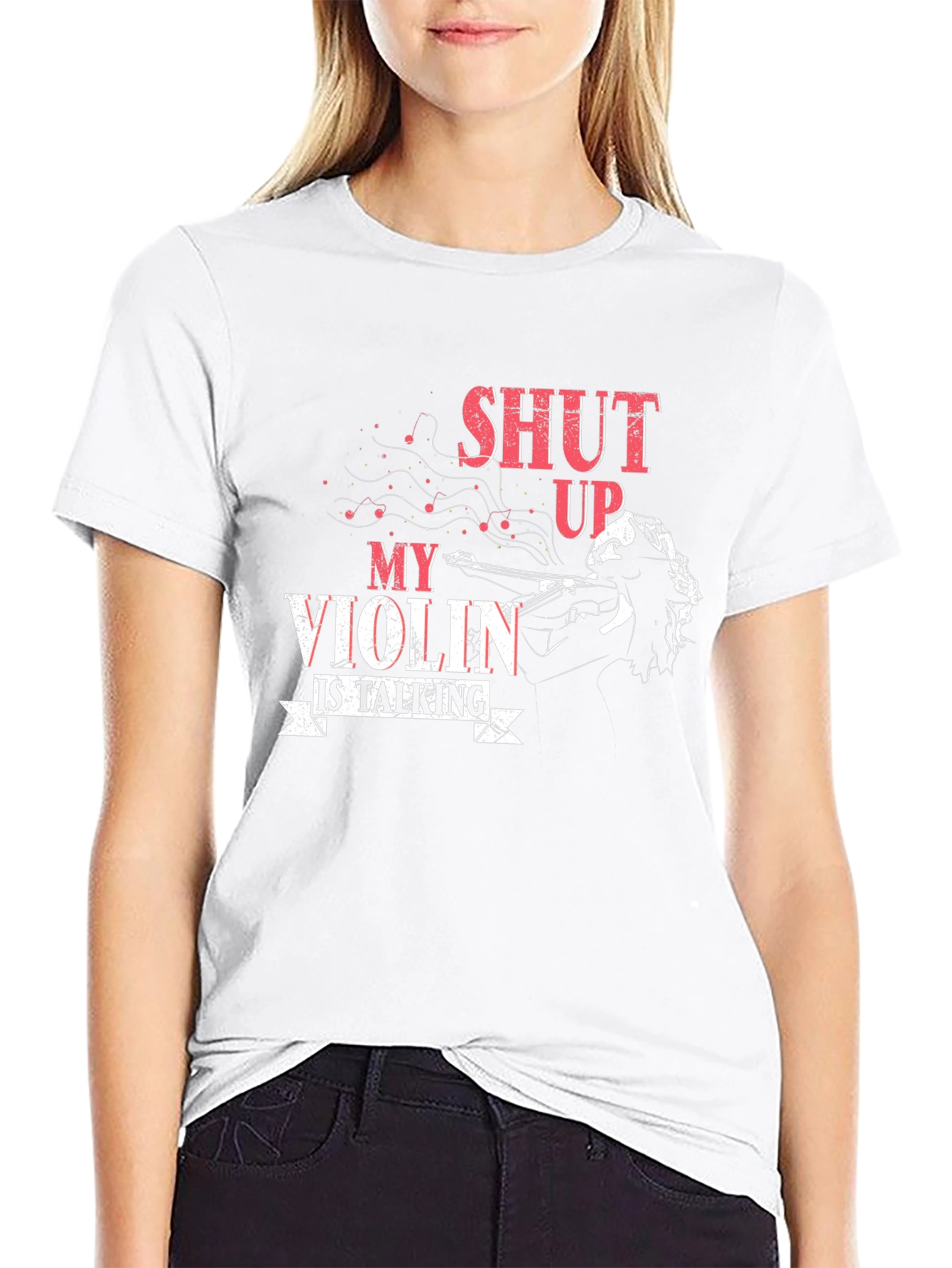 Shut Up My Violin Is Talking T-Shirt