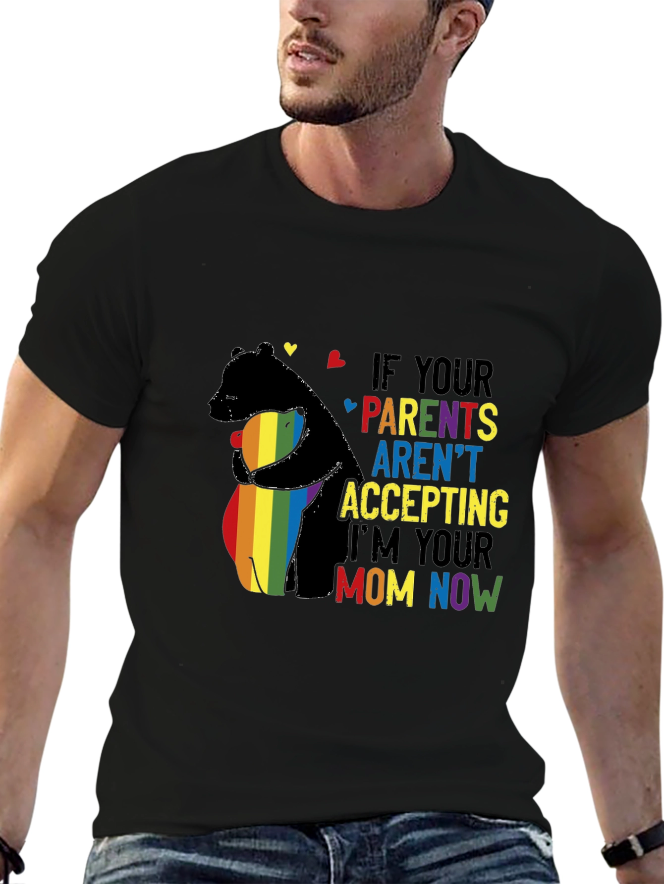 LGBTQ+ Pride Bear Graphic Tee