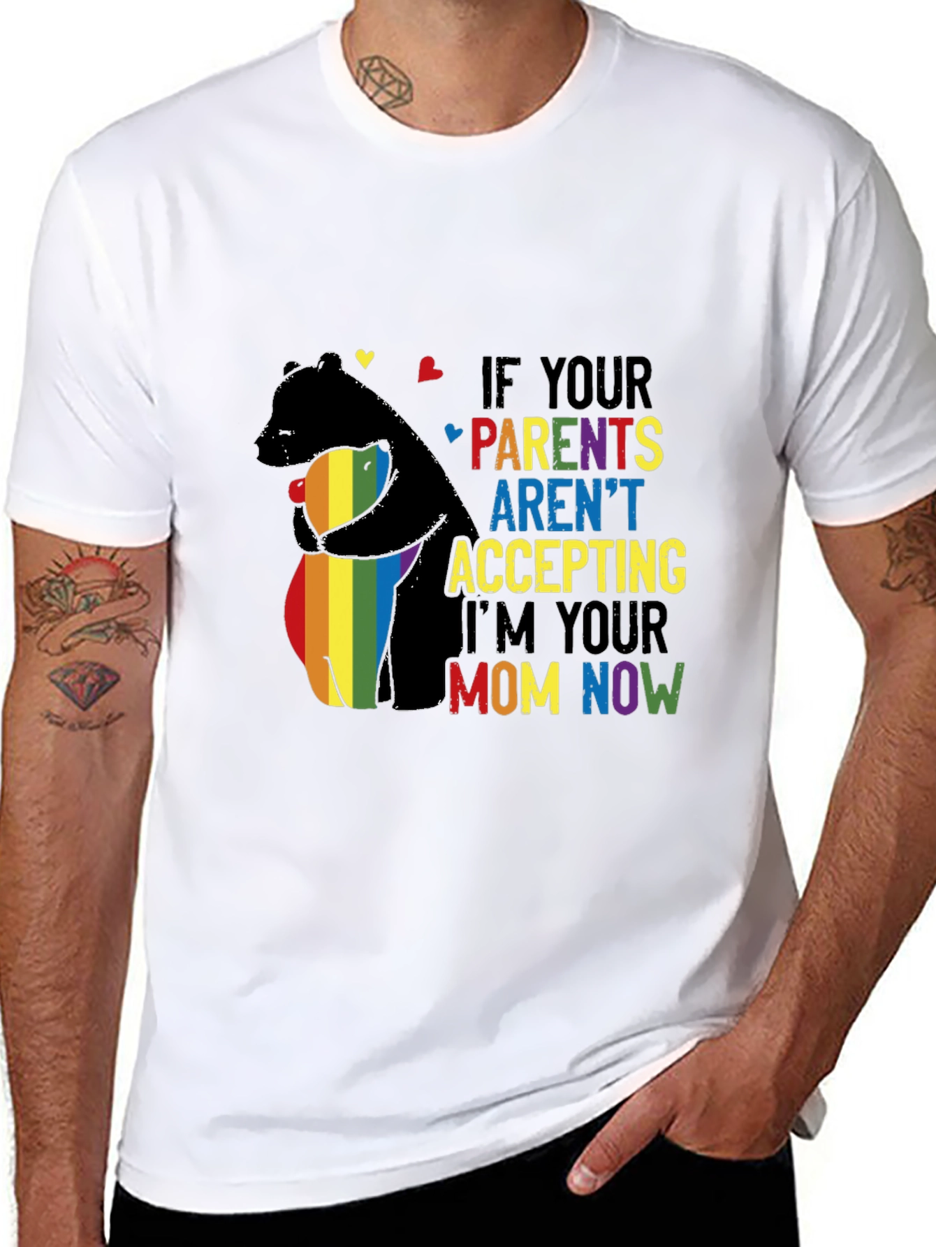 LGBTQ+ Pride Bear Graphic Tee