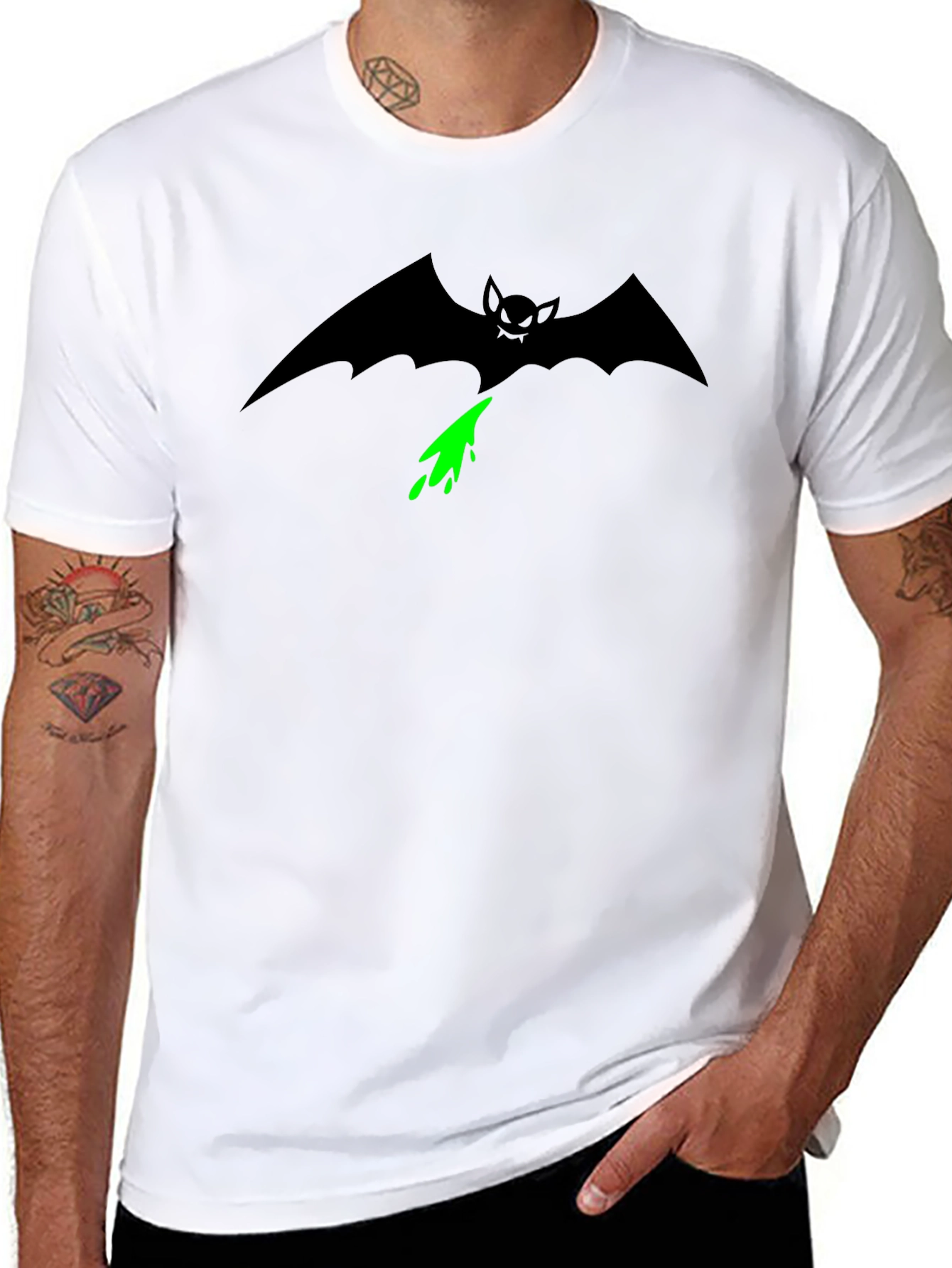 Black Bat Graphic T-Shirt