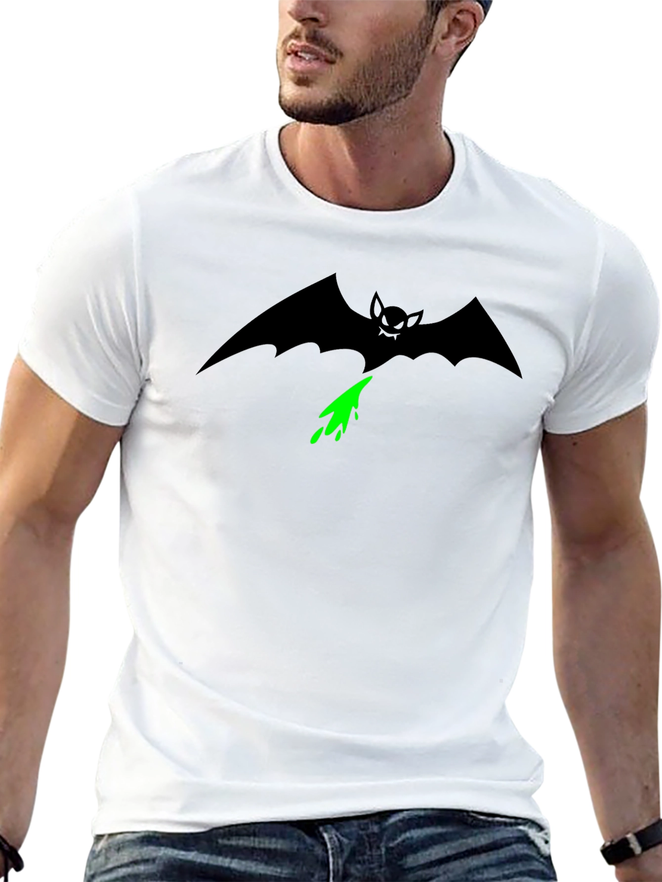 Black Bat Graphic T-Shirt