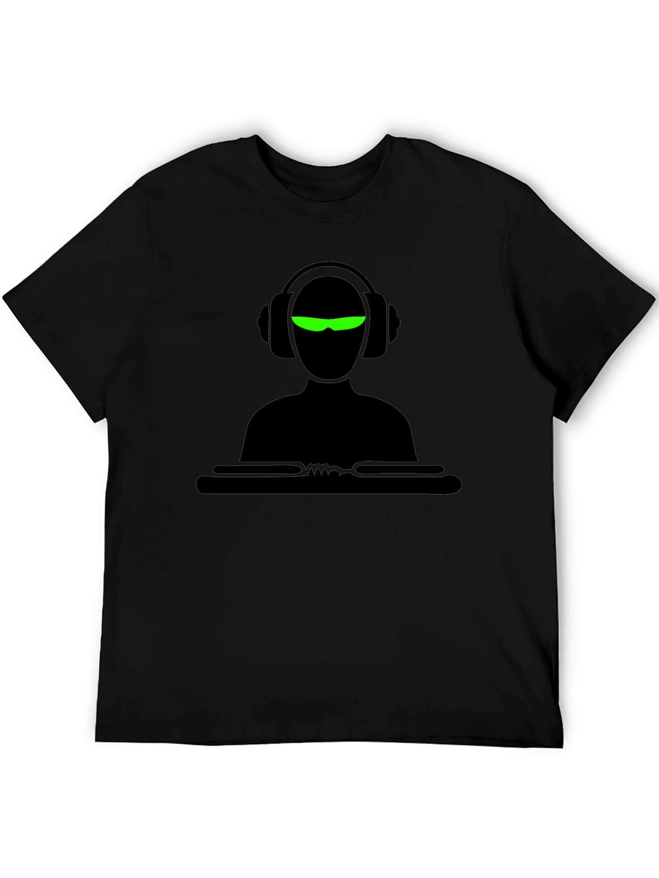 DJ Graphic Black T-Shirt - Music Lover Tee