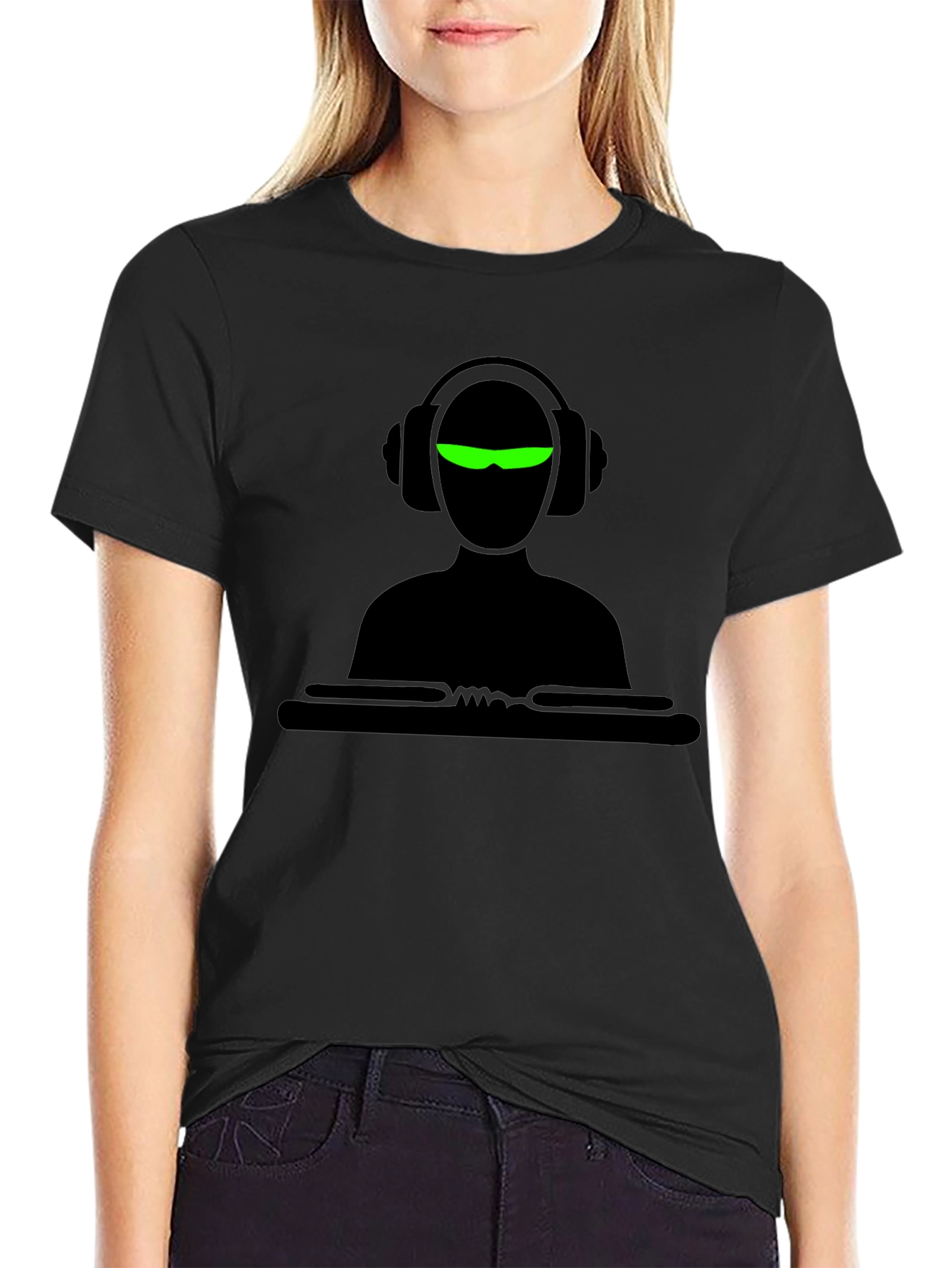 DJ Graphic Black T-Shirt - Music Lover Tee