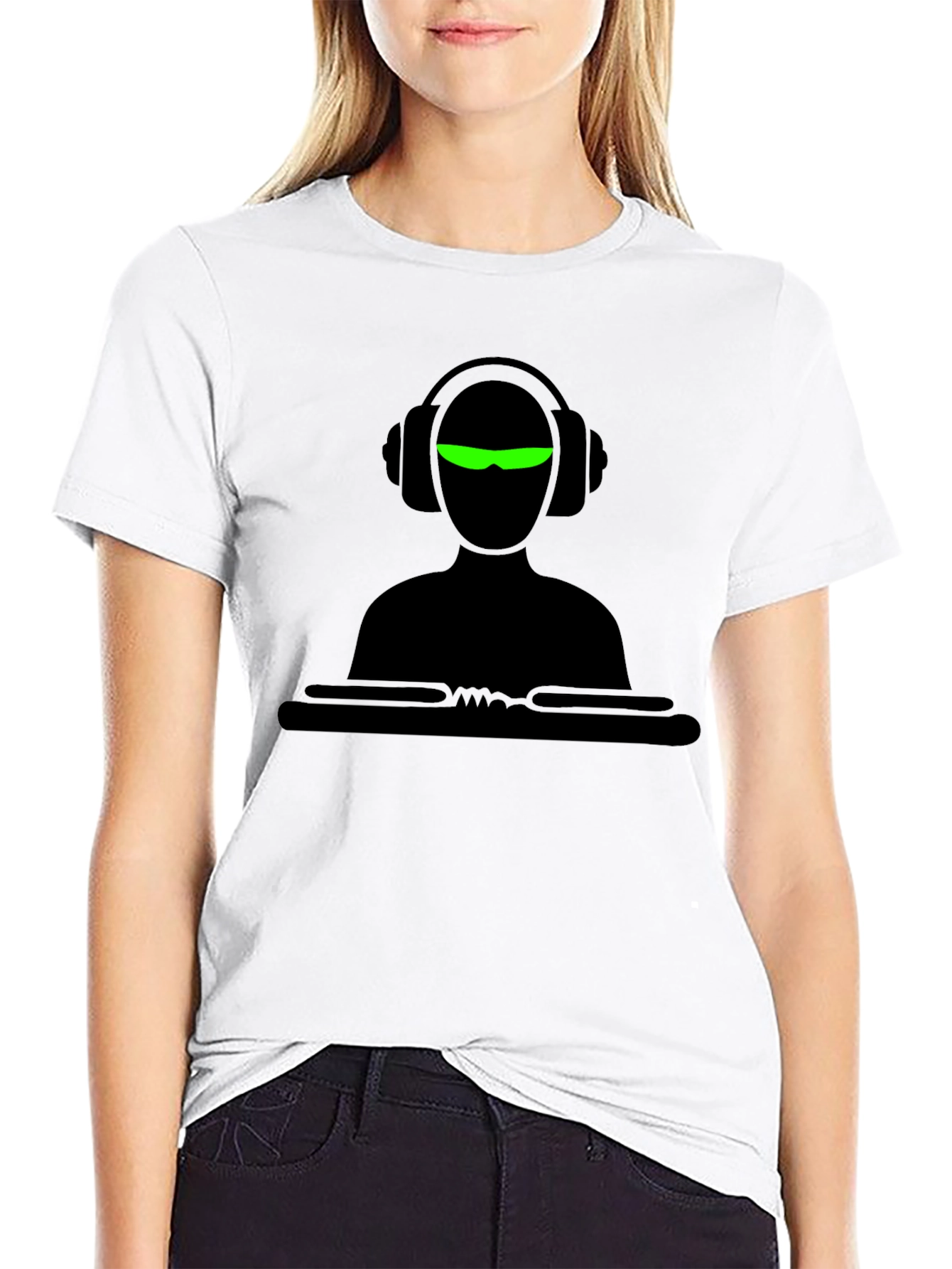DJ Graphic Black T-Shirt - Music Lover Tee