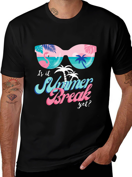 Summer Break Graphic T-Shirt - Tropical Design