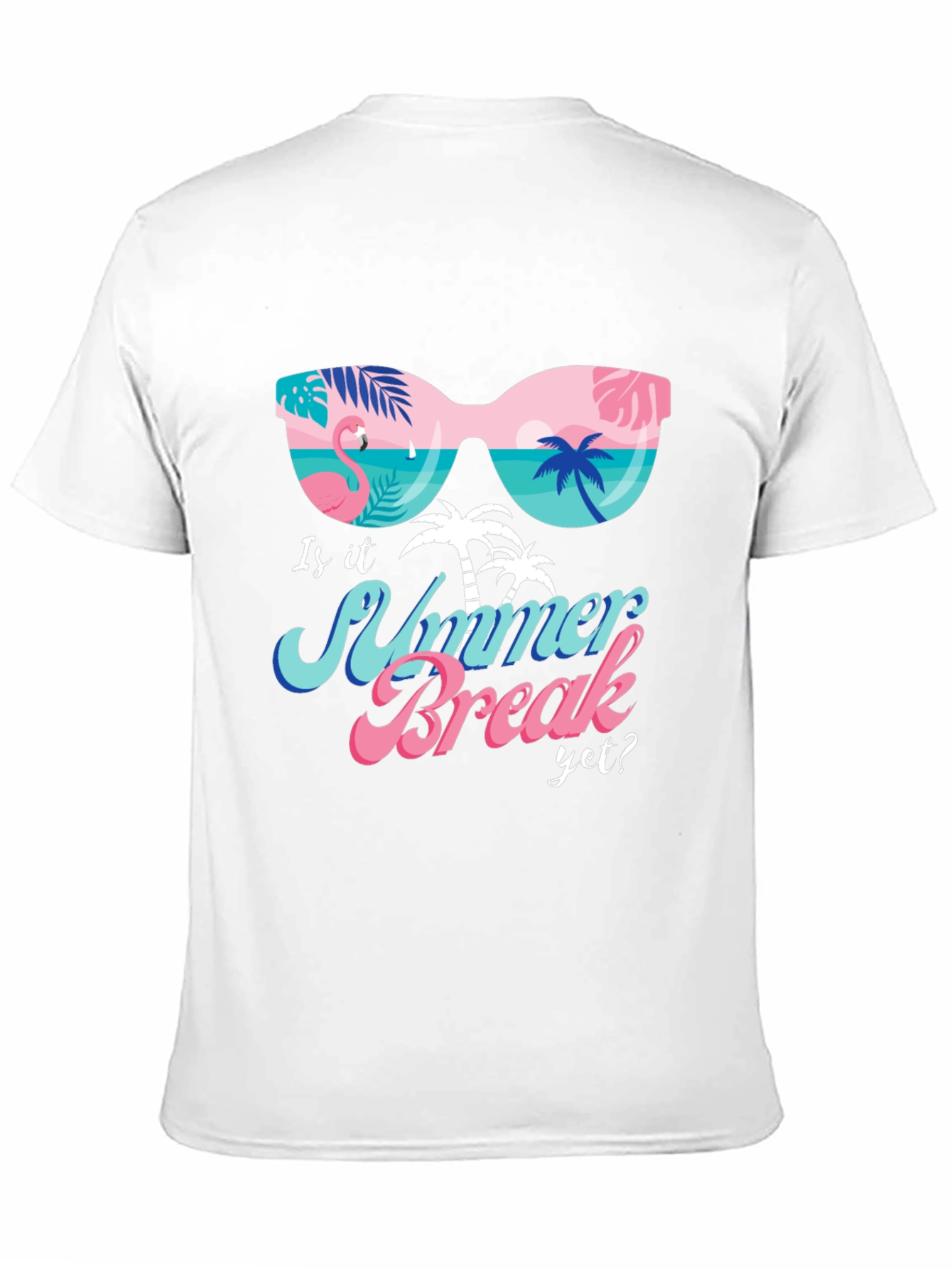 Summer Break Graphic T-Shirt - Tropical Design
