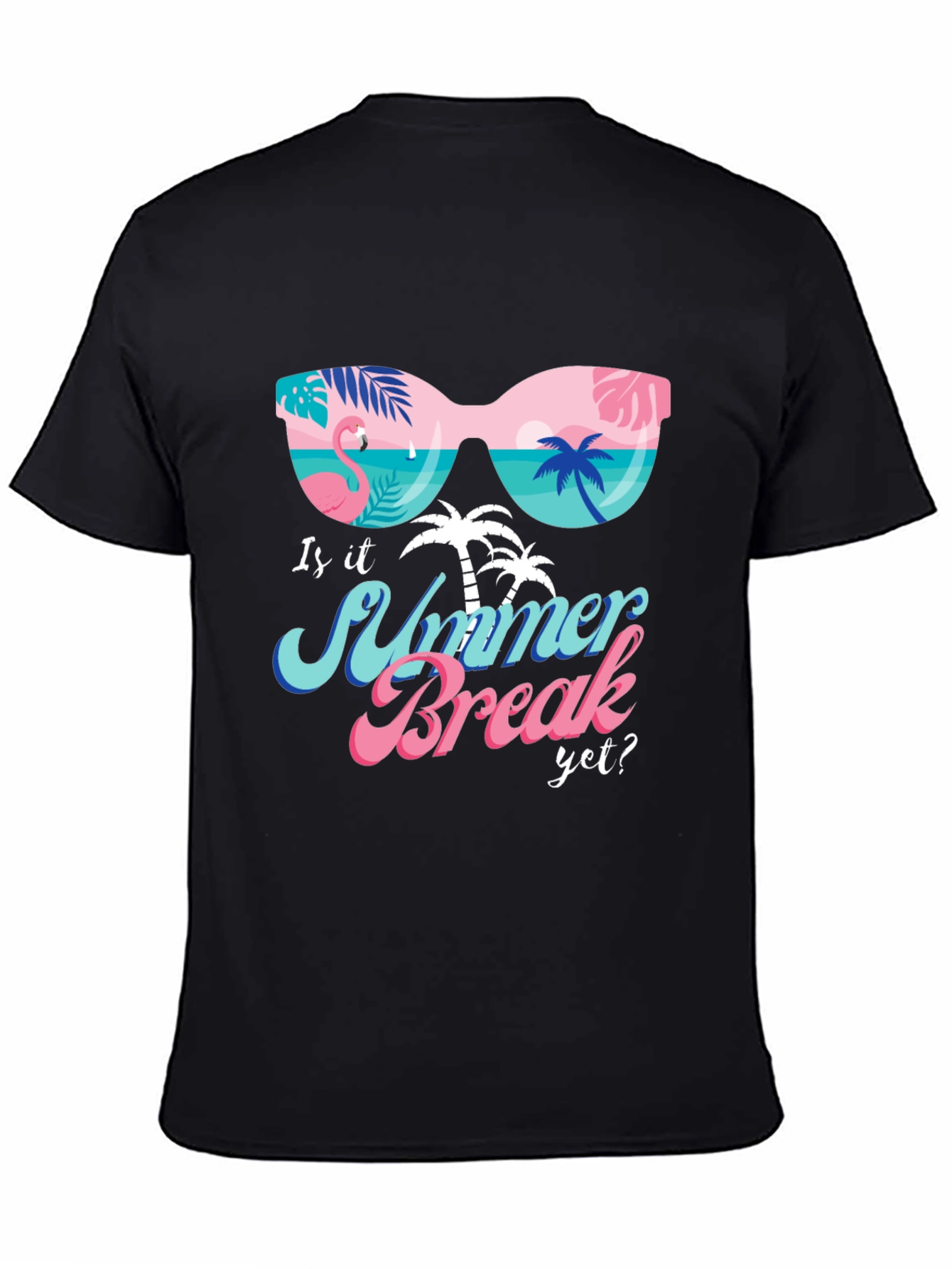 Summer Break Graphic T-Shirt - Tropical Design