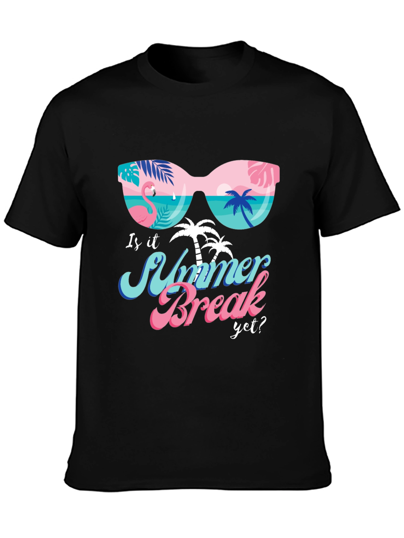 Summer Break Graphic T-Shirt - Tropical Design