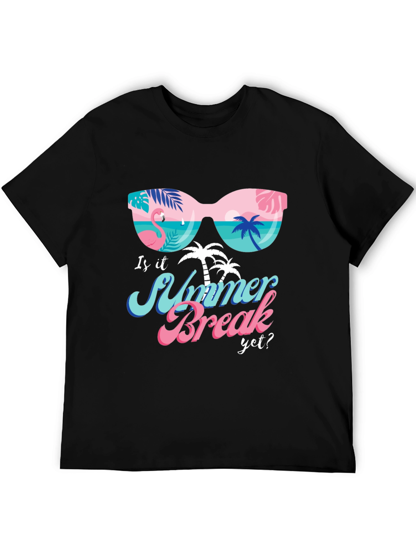 Summer Break Graphic T-Shirt - Tropical Design