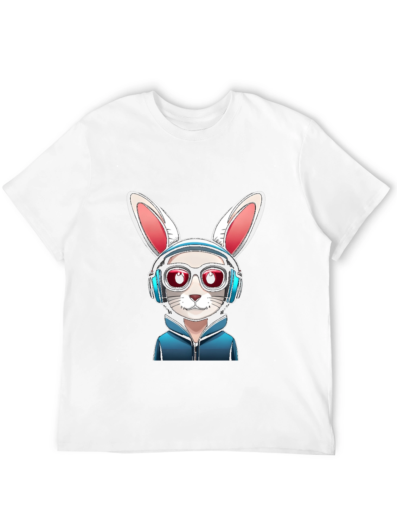 Cool Rabbit Graphic Tee - Urban Style